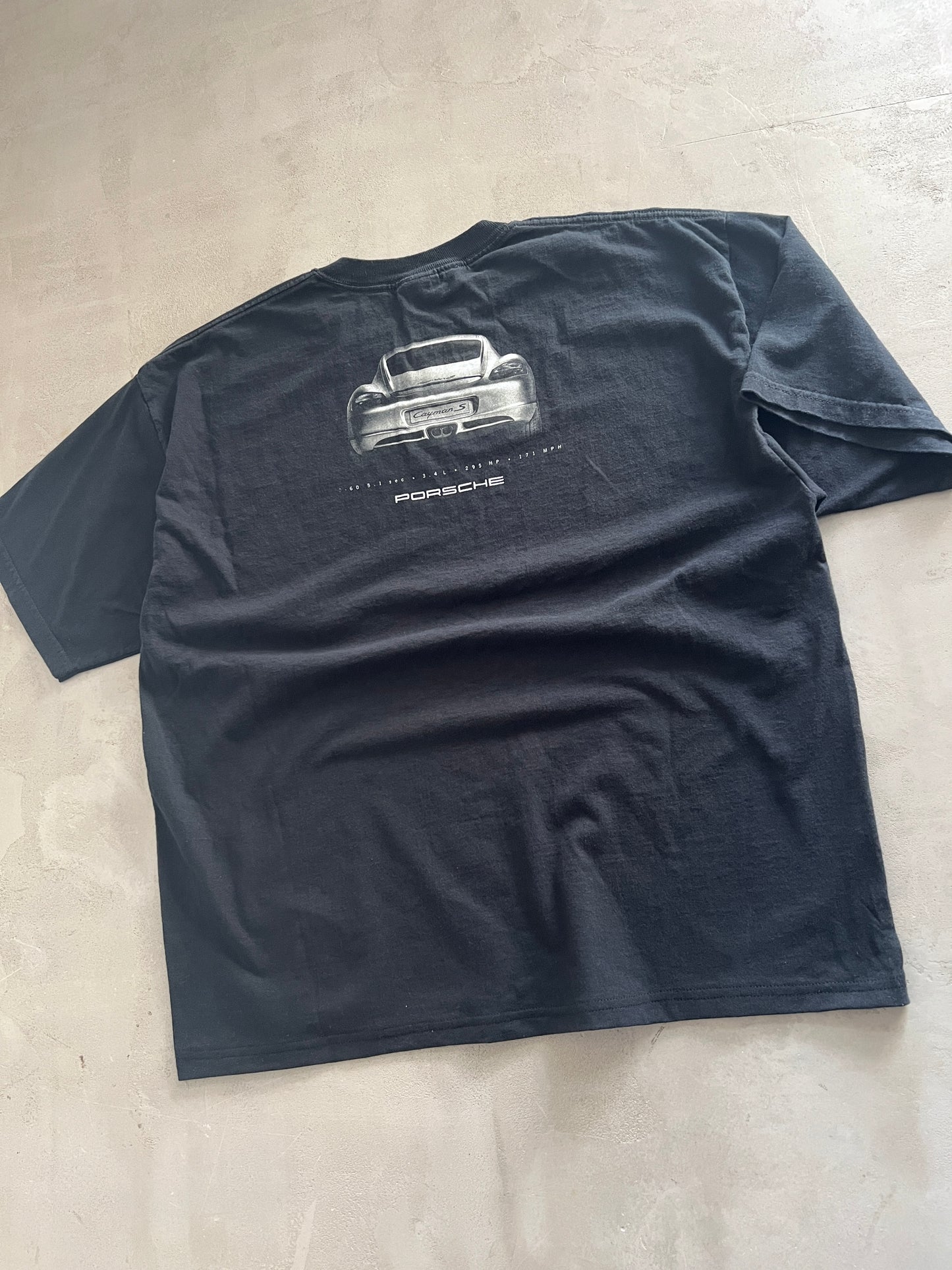 BLACK PORSCHE 718 CAYMAN S TEE - 2000S - L