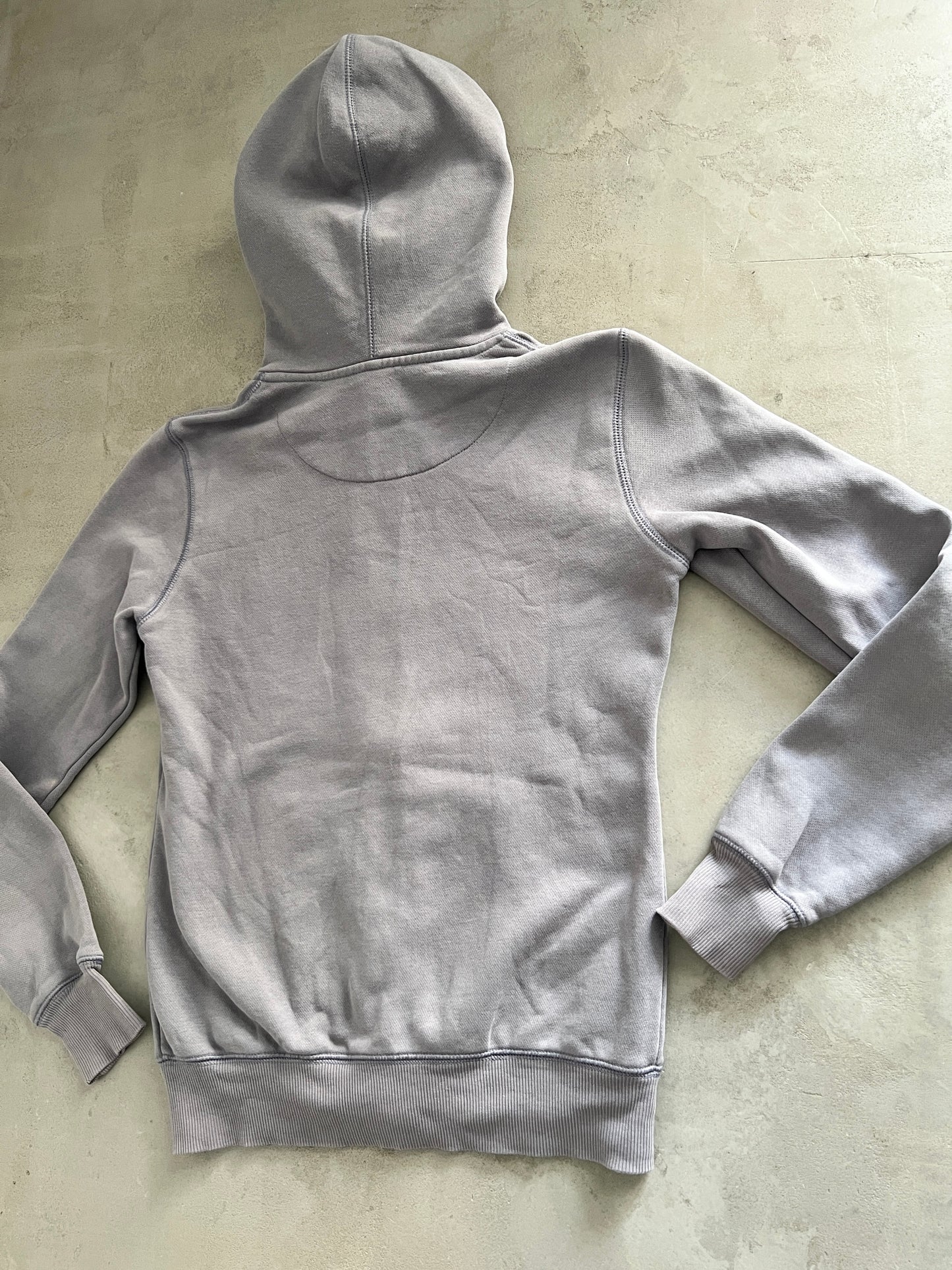 GREY YANKEES ZIP UP HOODIE - 2000S - WOMENS M