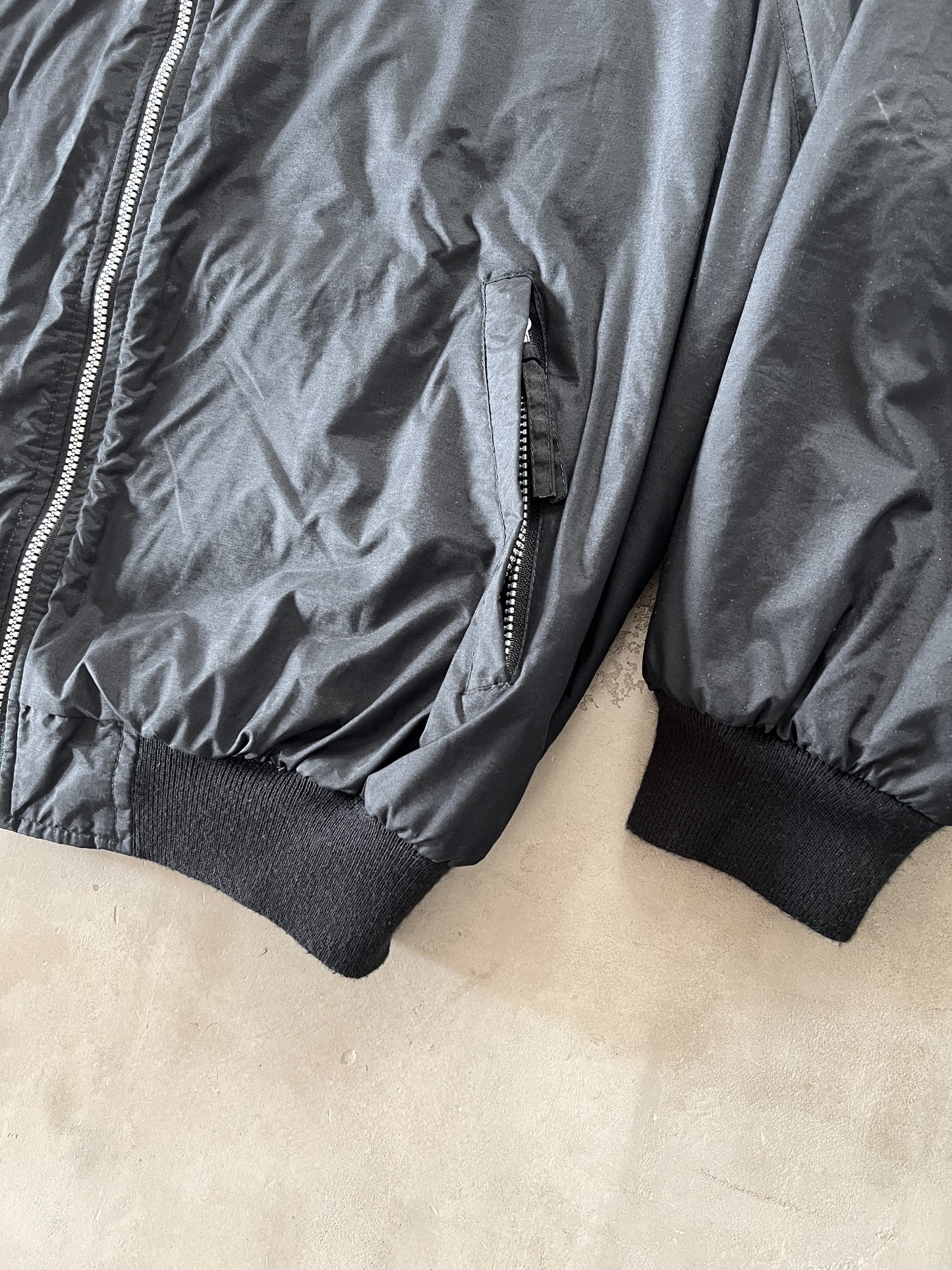 BLACK FERRARI JACKET - 1990S - L/M