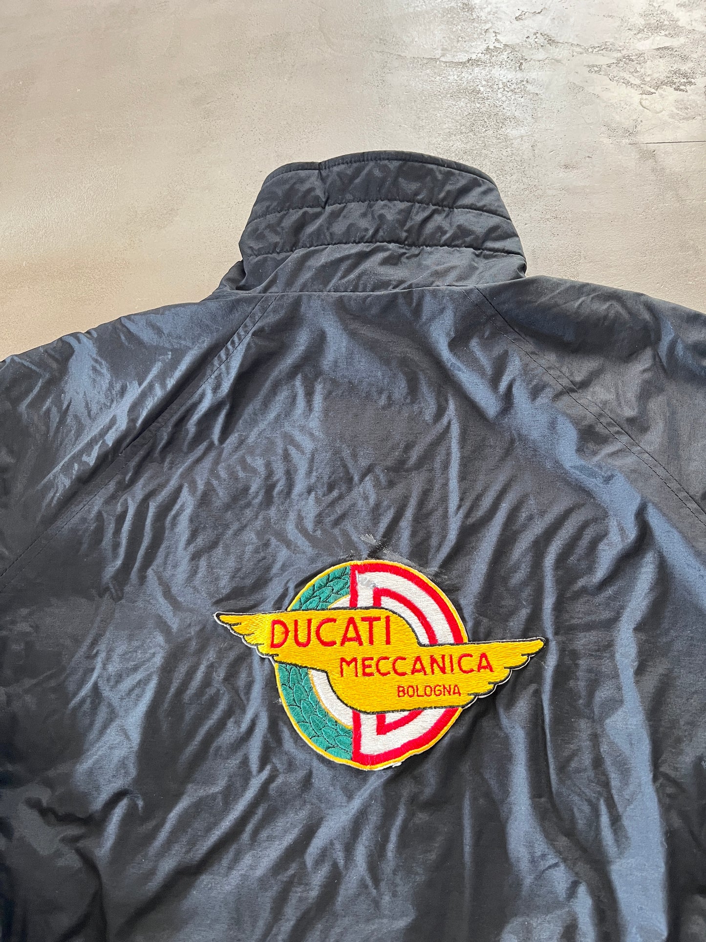 BLACK FERRARI JACKET - 1990S - L/M