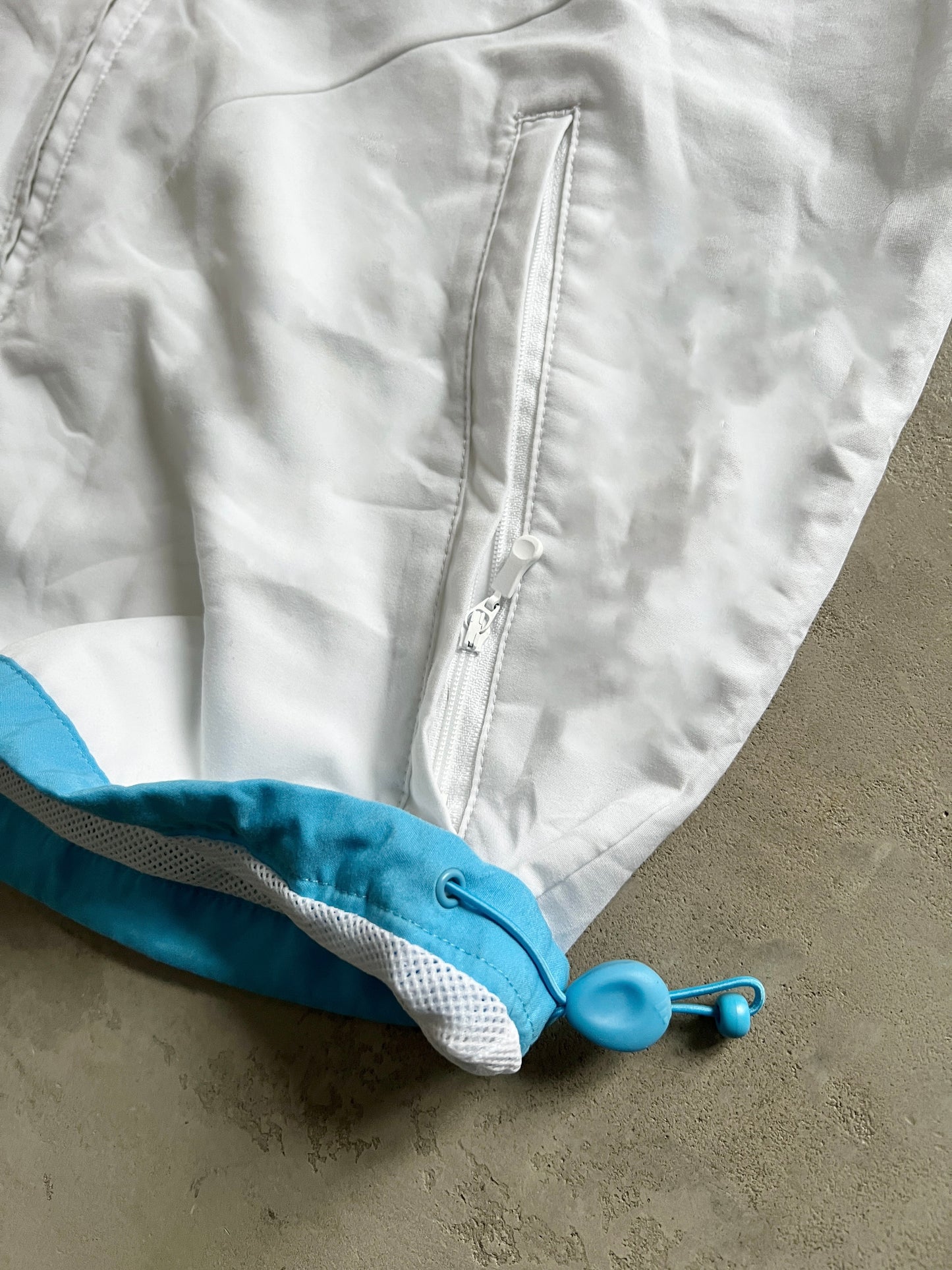 WHITE/BABY BLUE MARSEILLE TRACK JACKET - 2000S - L