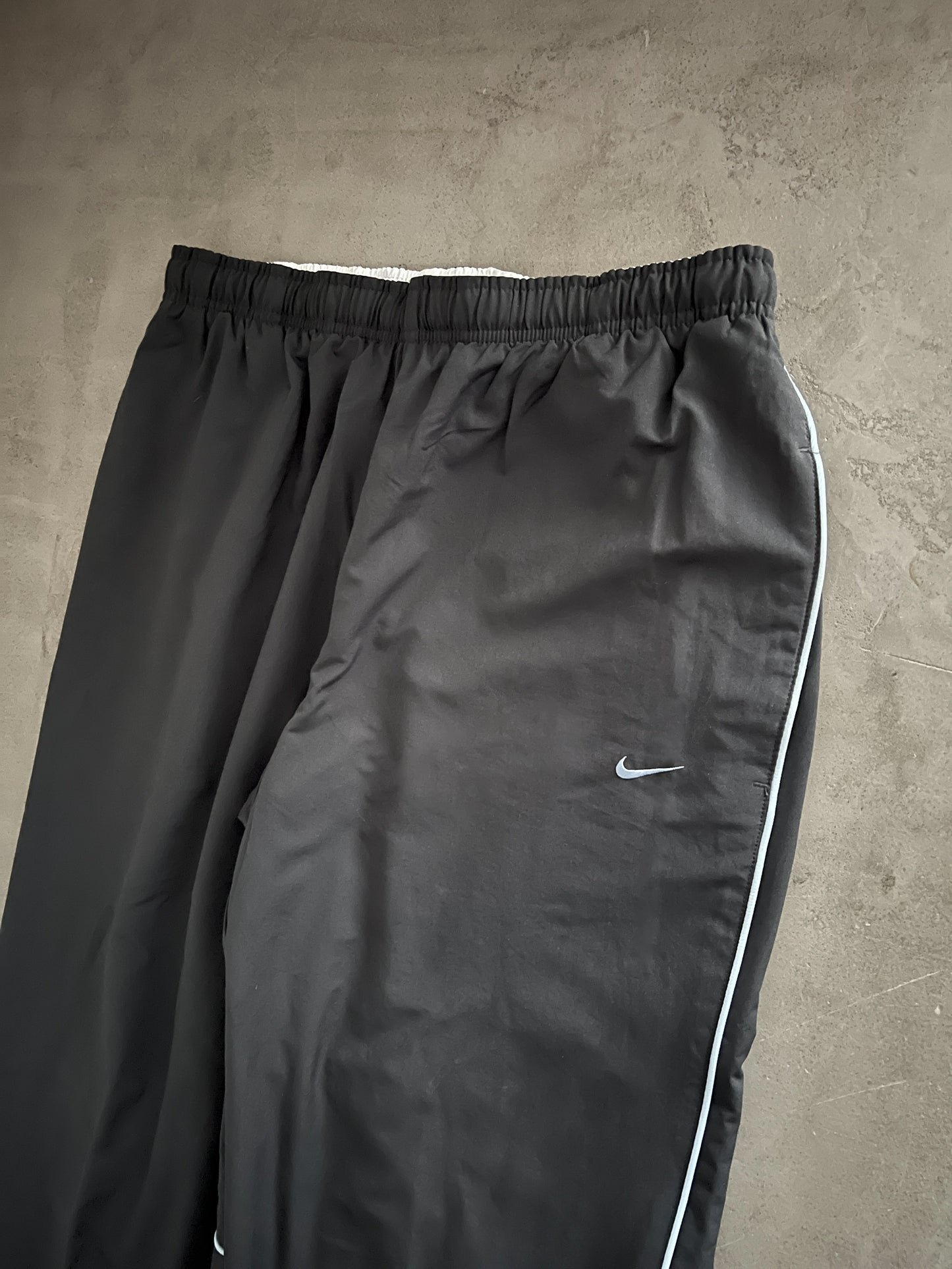 GREY/BABY BLUE NIKE TRACK PANTS - 2000S - L