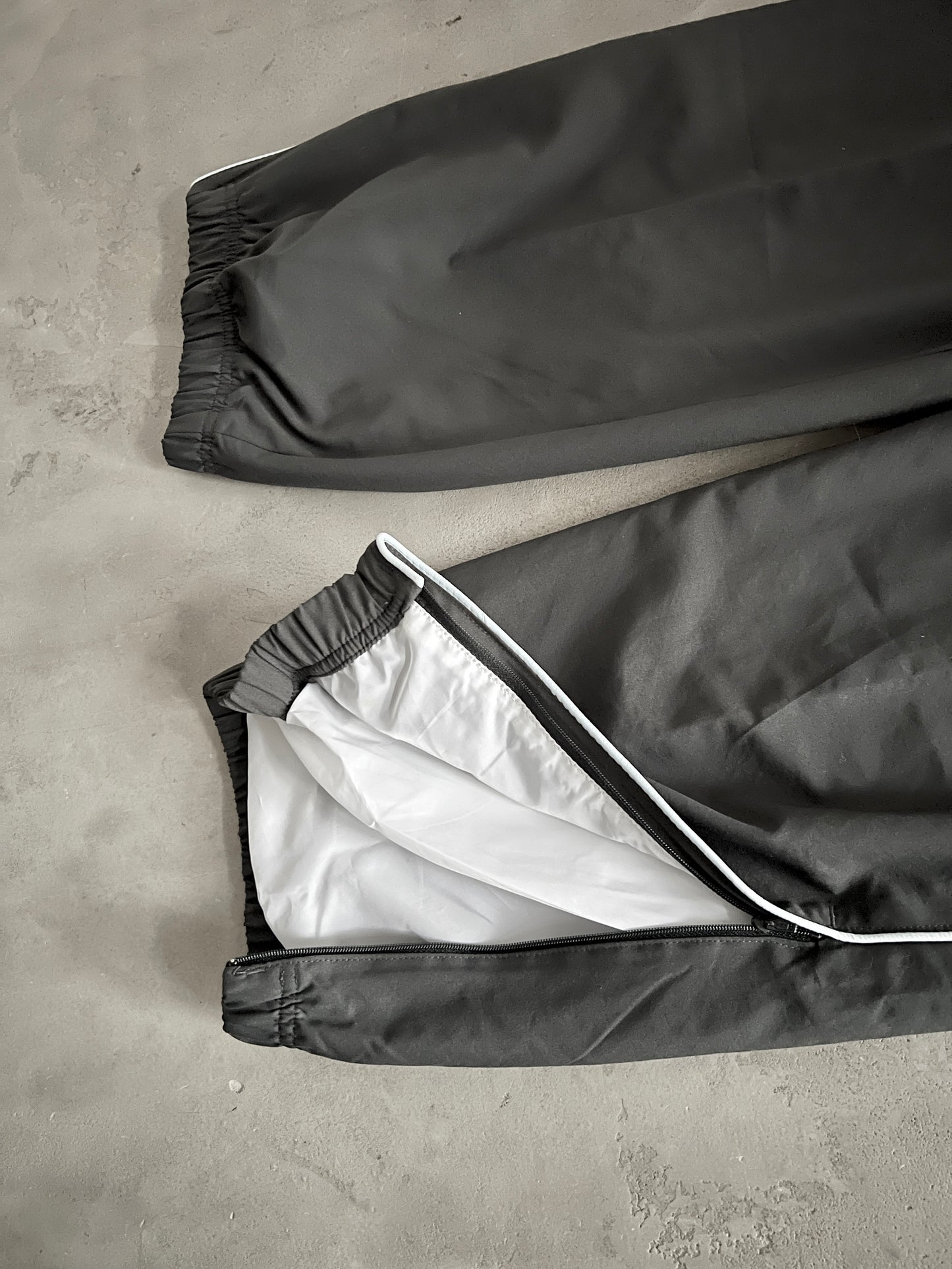 GREY/BABY BLUE NIKE TRACK PANTS - 2000S - L