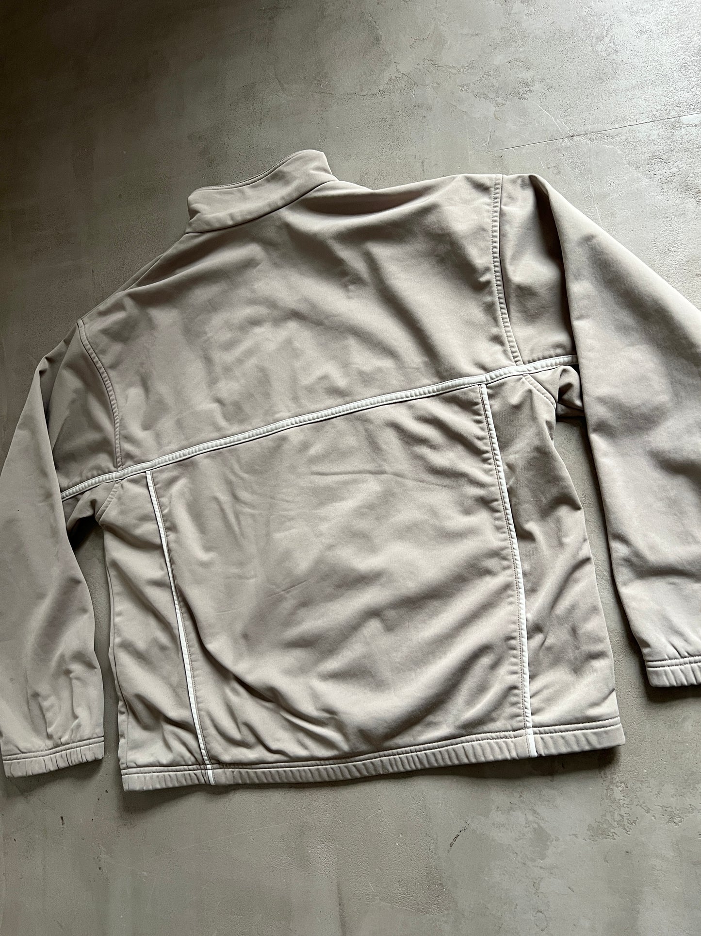 BEIGE NIKE TRACK JACKET - 2000S - L