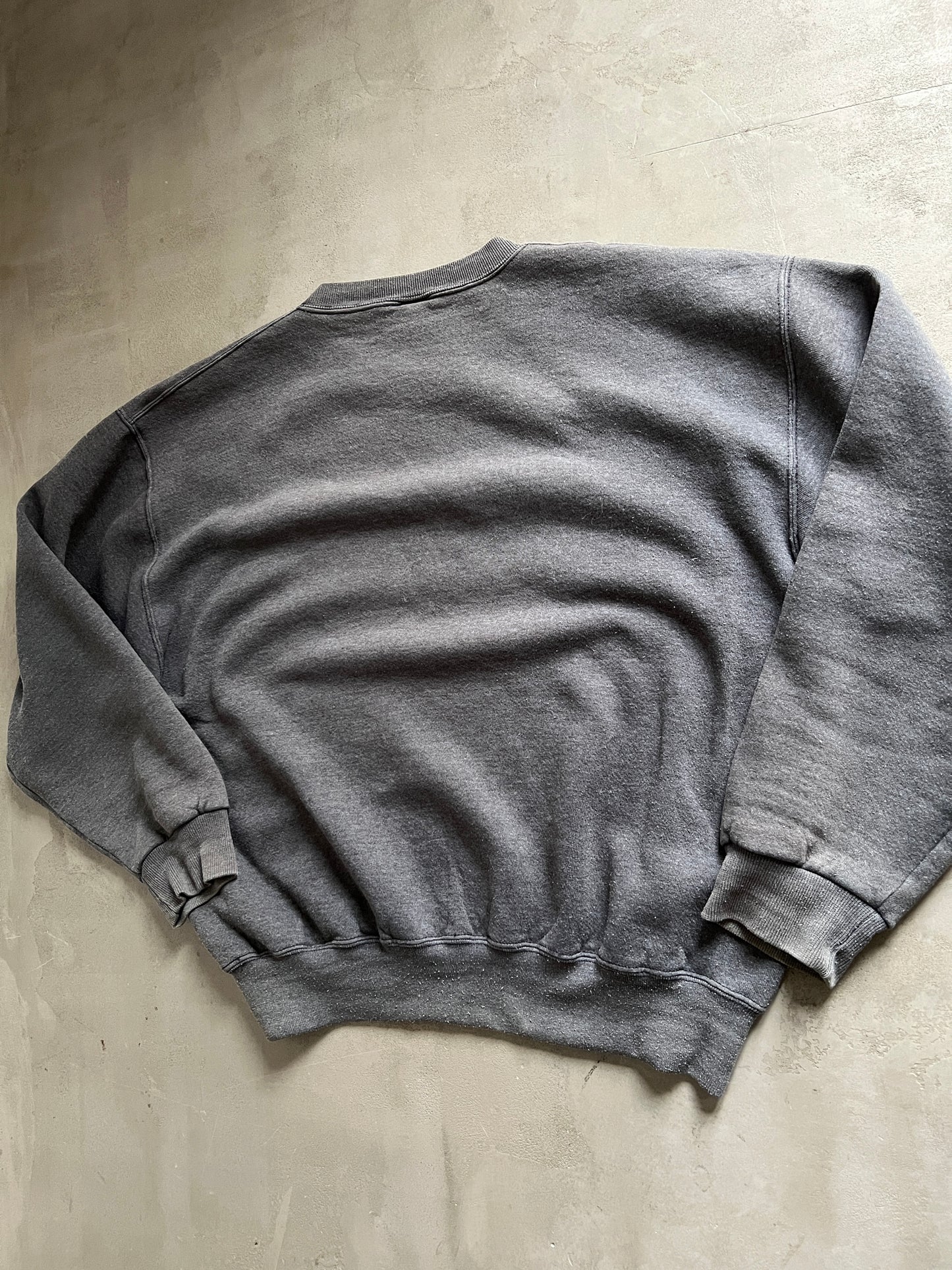GREY RUSSELL ATHLETIC SWEATER -1990S - L/M