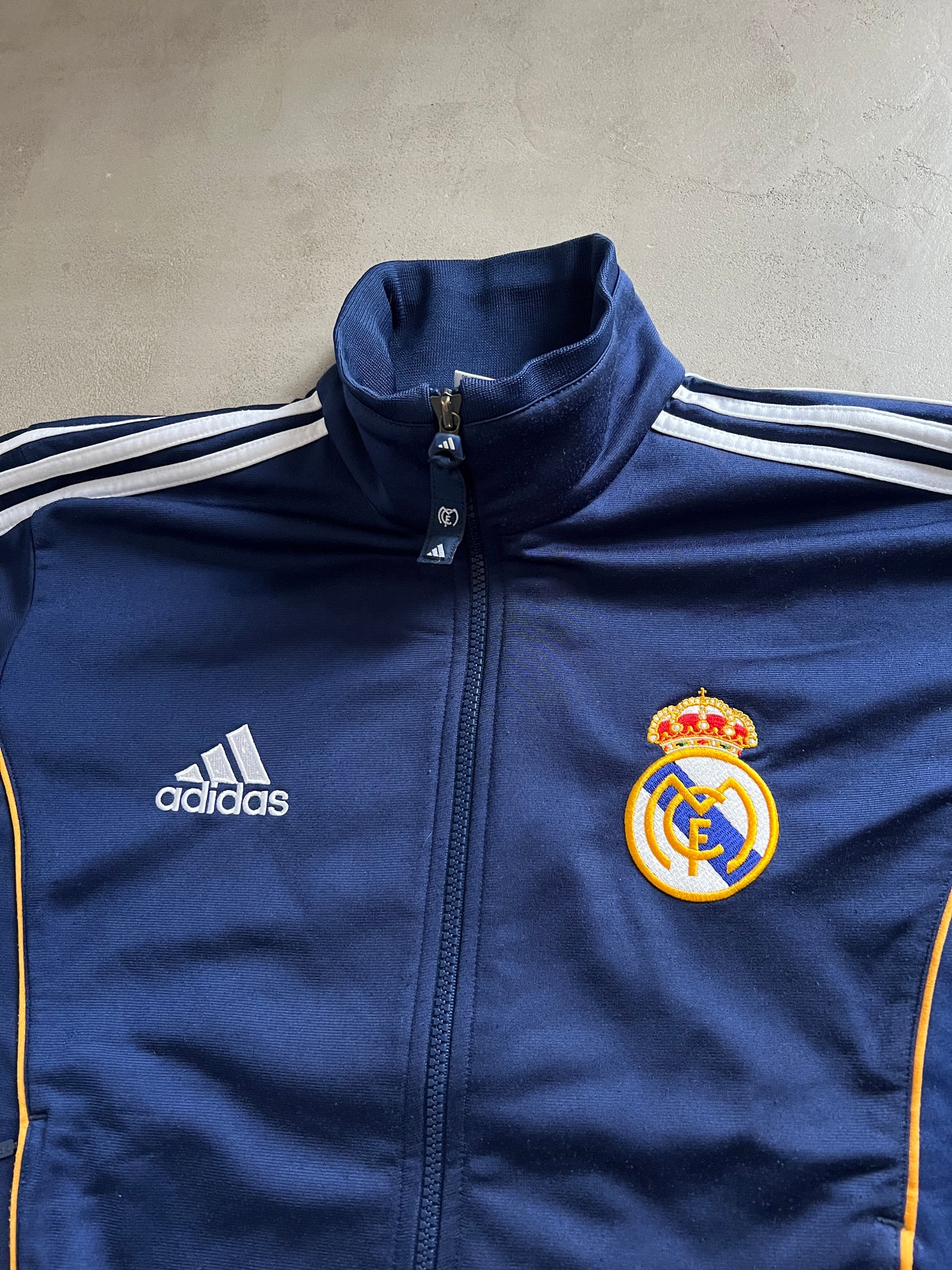 NAVY REAL MADRID TRACK JACKET - 2000S - S