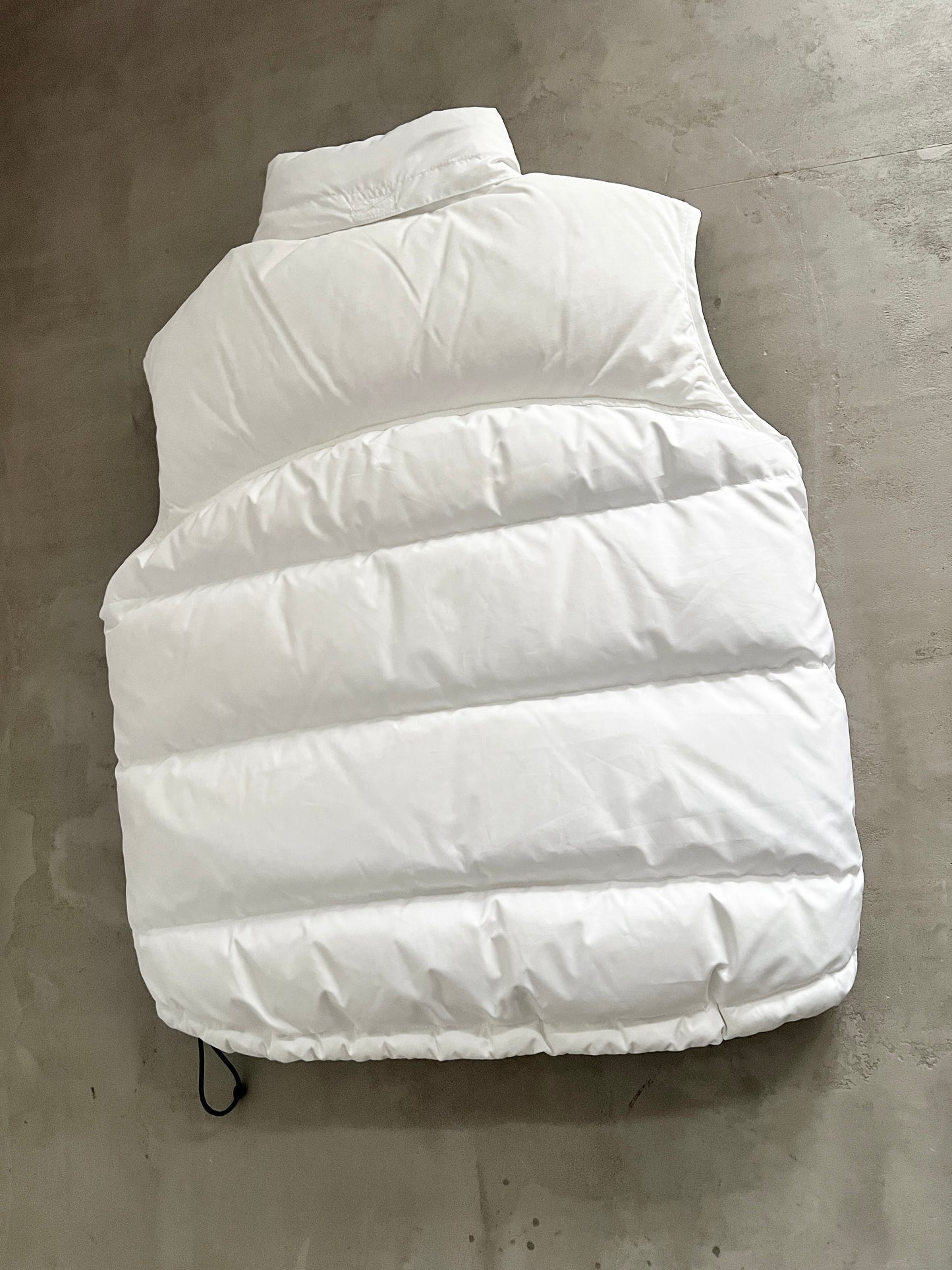 WHITE PSG NIKE PUFFER VEST - 2000S - L