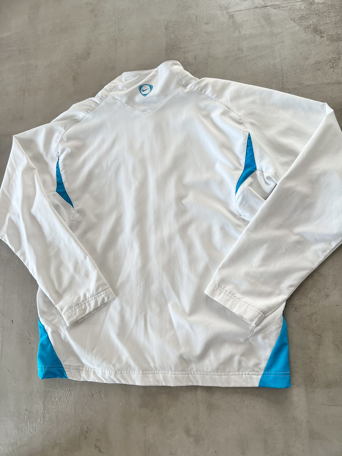 WHITE/BABY BLUE INTER MILAN NIKE JACKET - 2000S - L