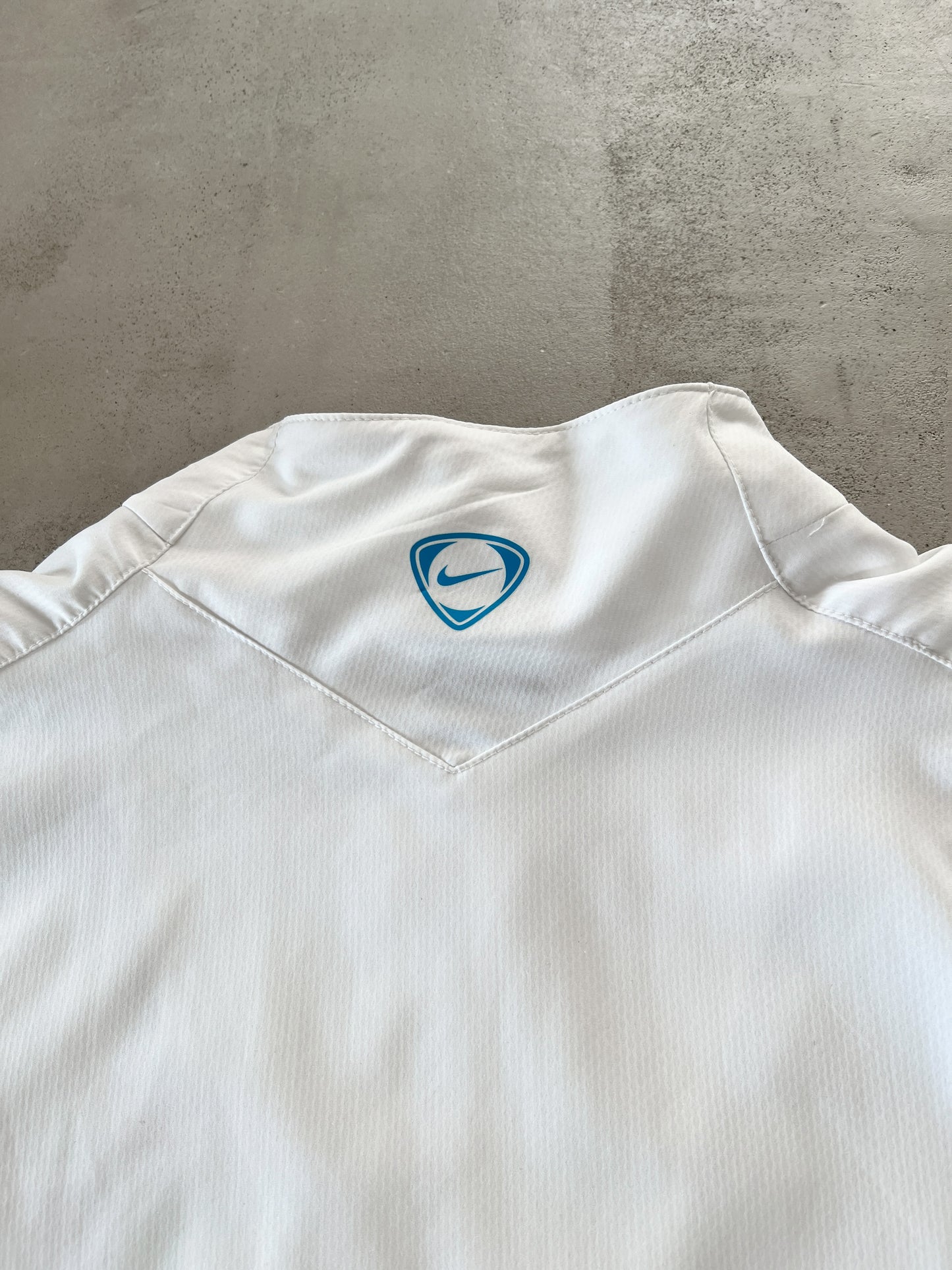 WHITE/BABY BLUE INTER MILAN NIKE JACKET - 2000S - L