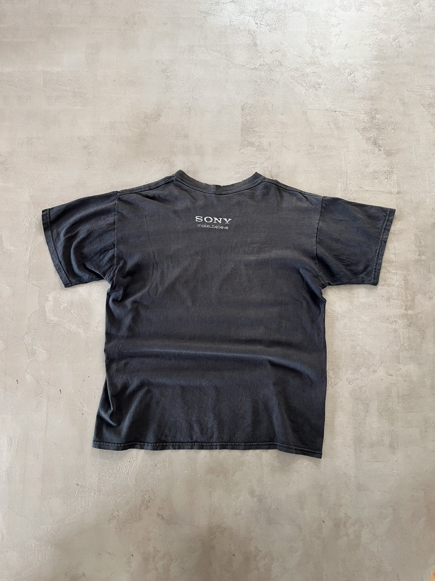 FADED BLACK SONY PROMO TEE - 1990S - L