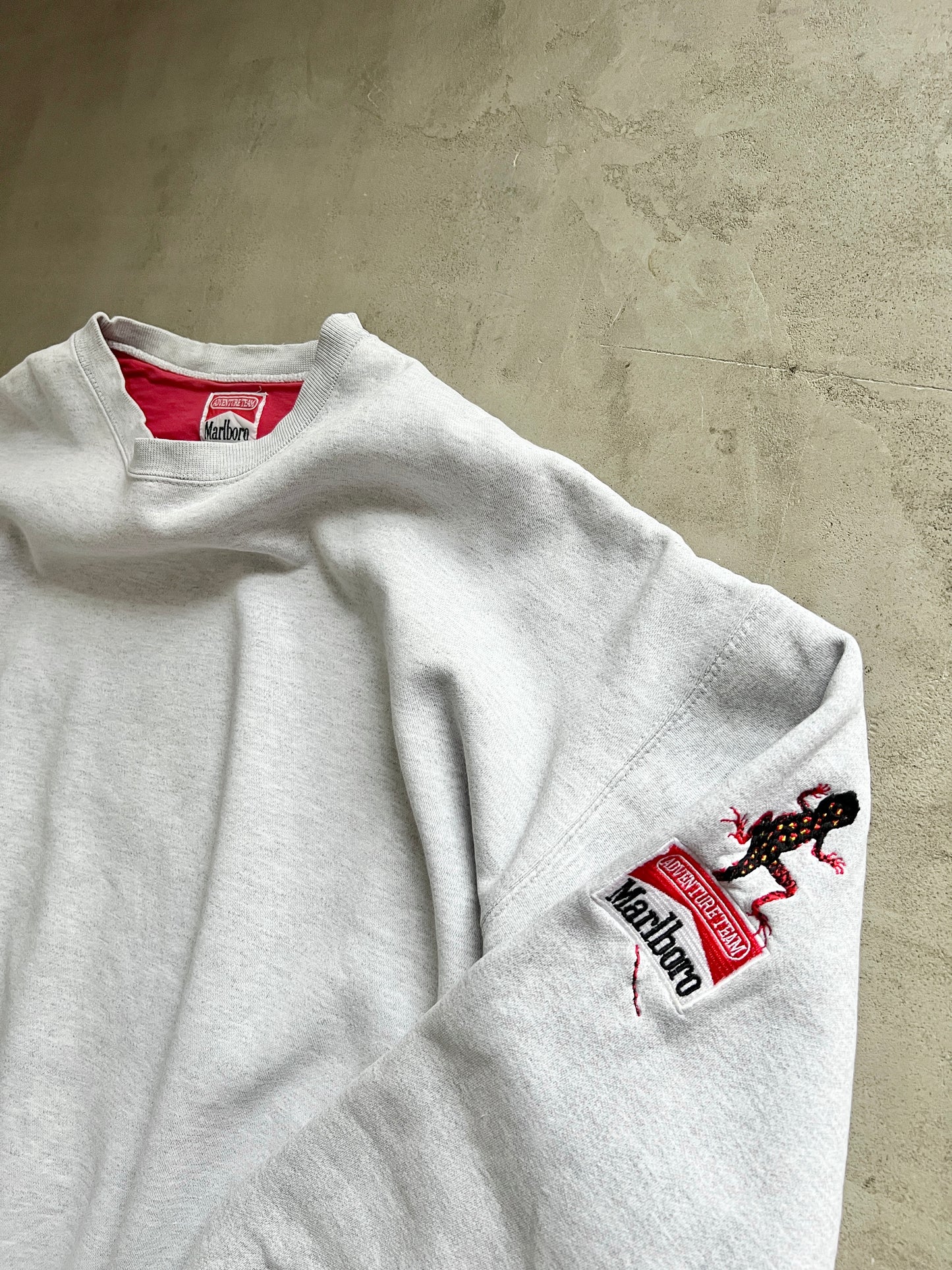 GREY MARLBORO SWEATER - 1990S - L