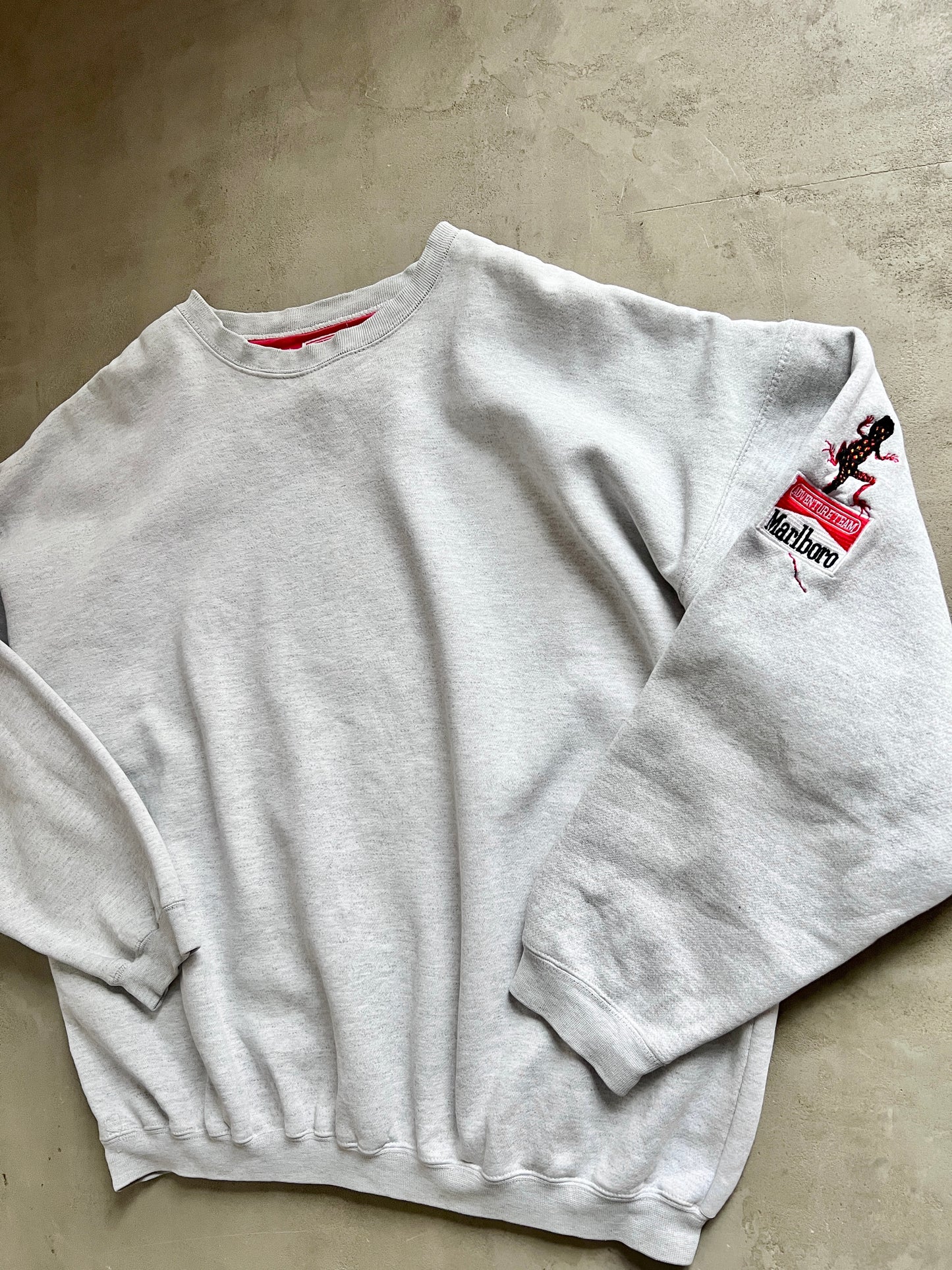 GREY MARLBORO SWEATER - 1990S - L