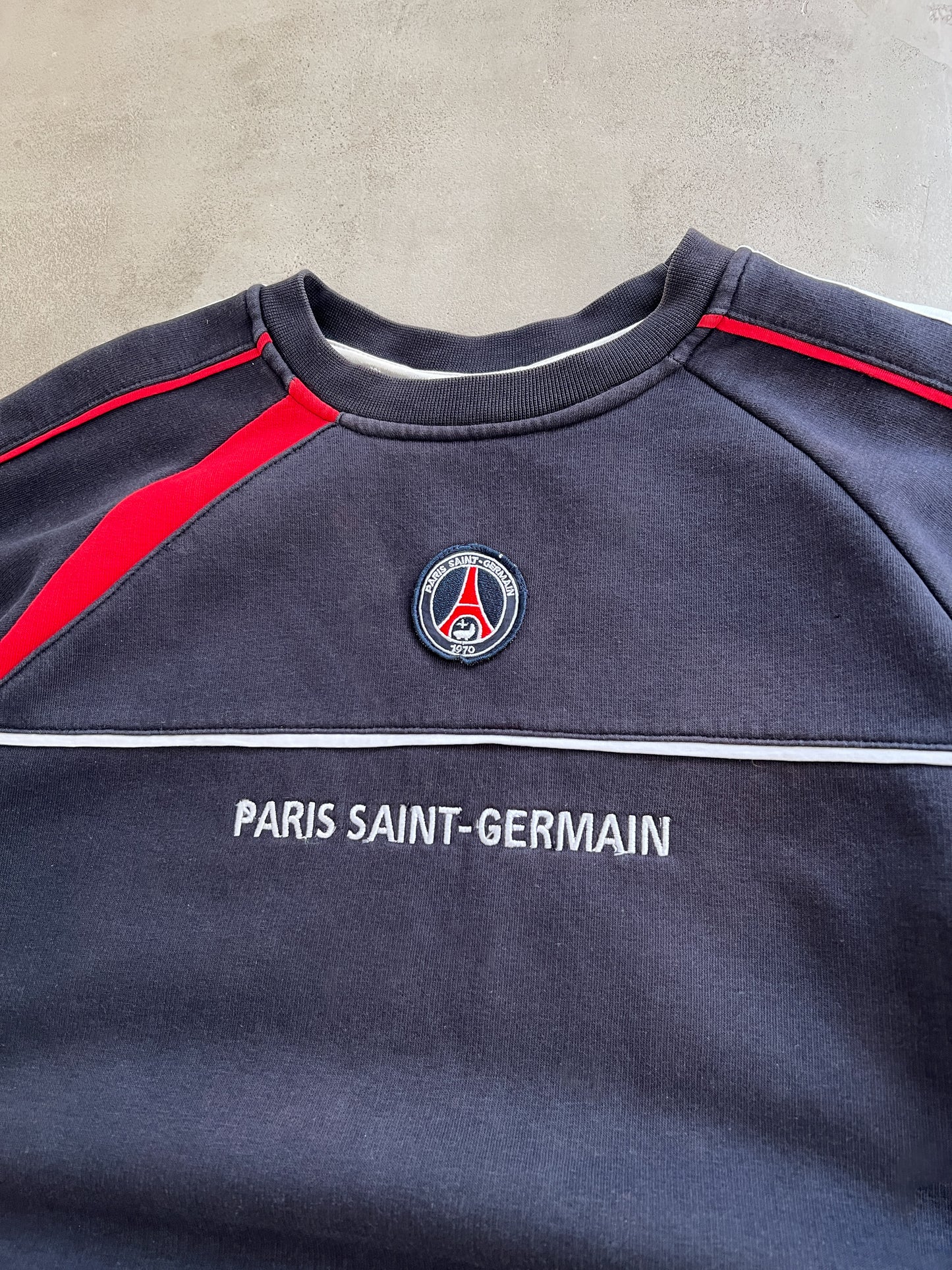 FADED NAVY PSG SWEATER - 2000S - M/L