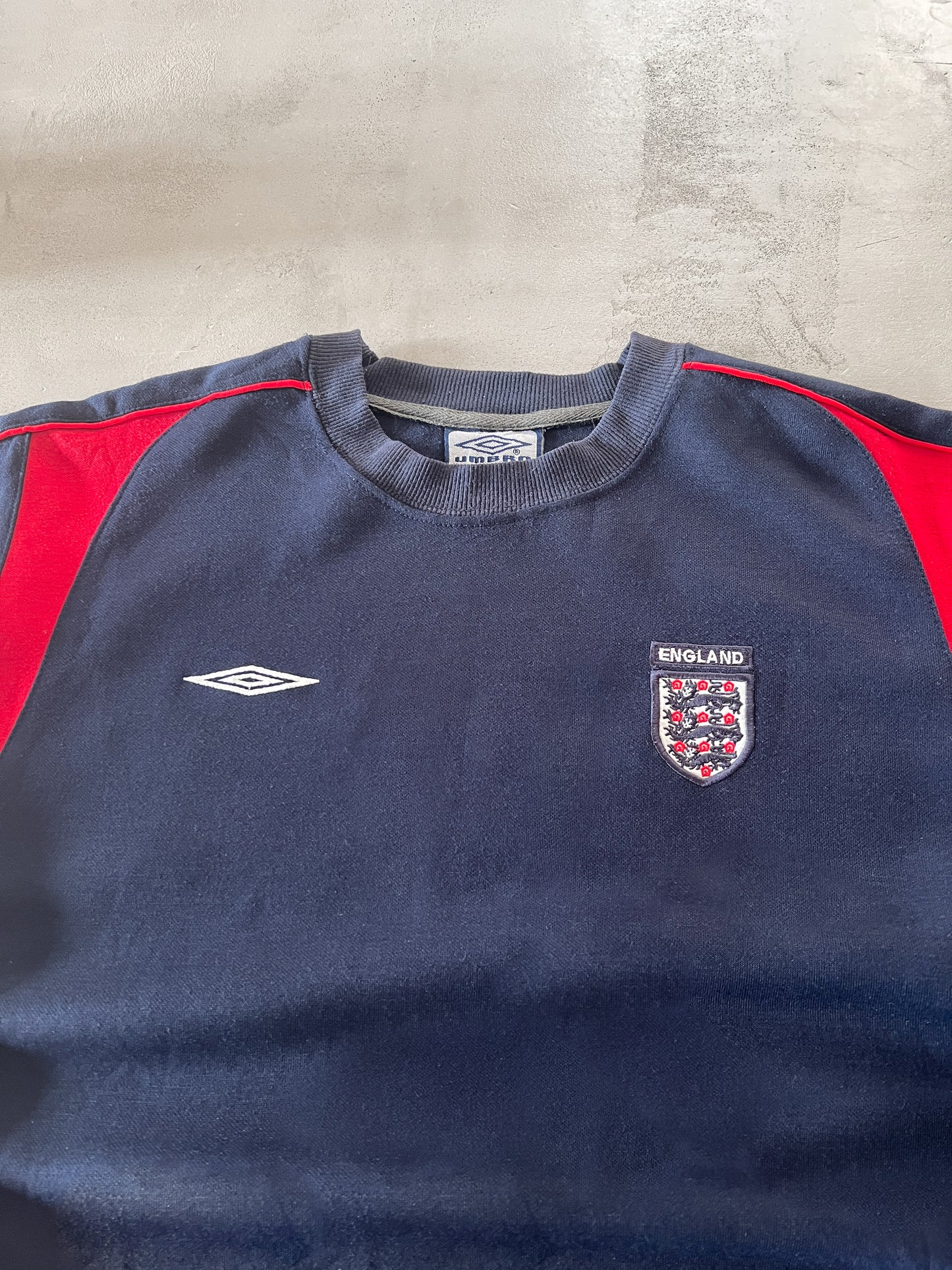 NAVY ENGLAND UMBRO SWEATER - 2000S - L