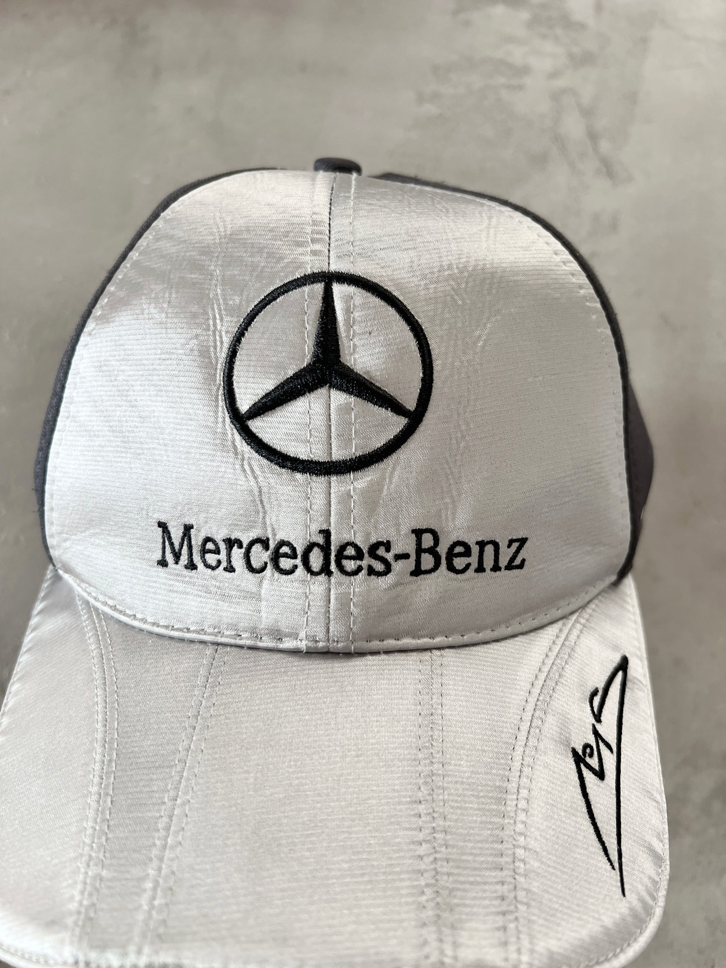 SILVER MERCEDES BENZ RACING CAP - 2000S