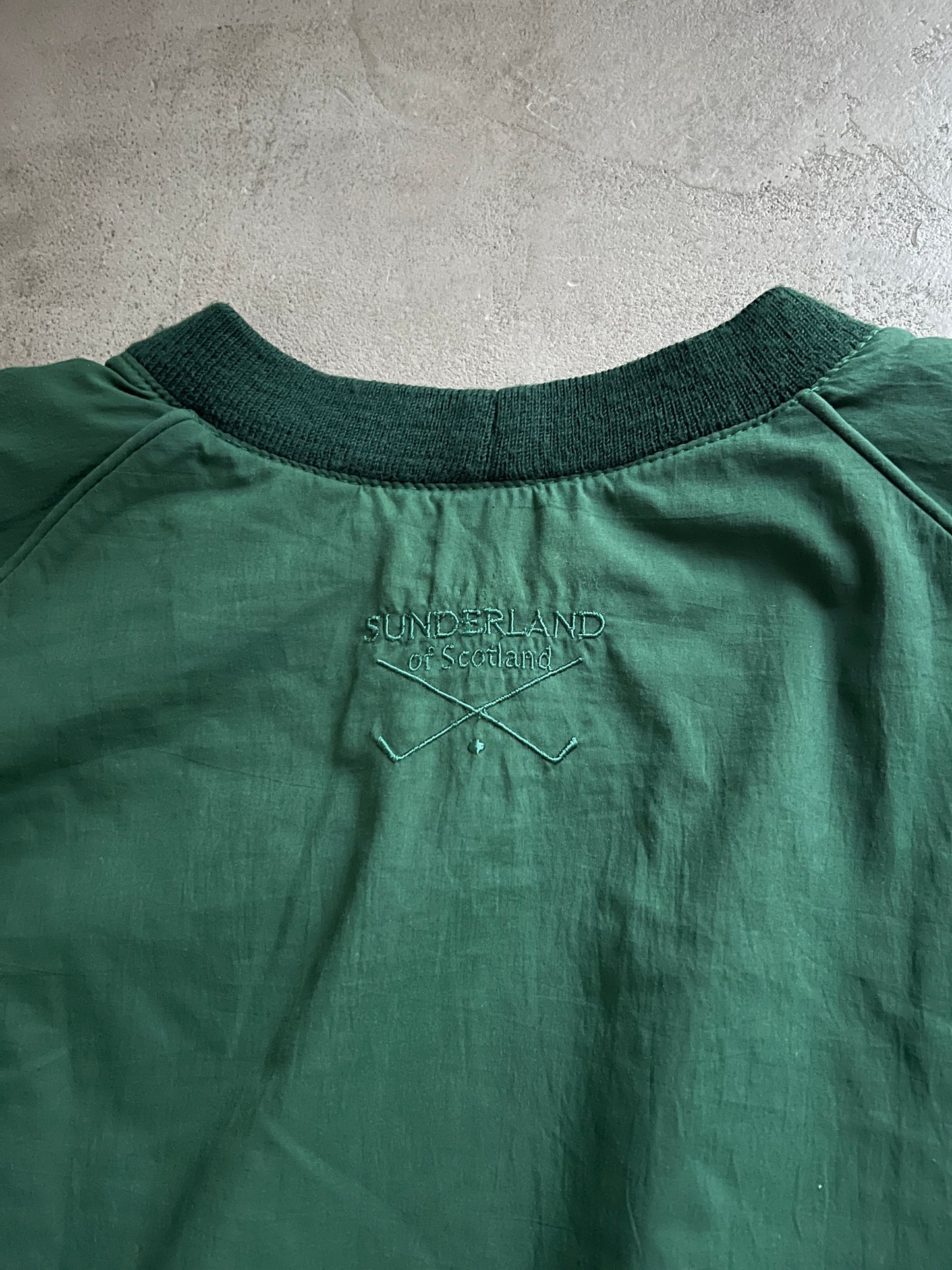 GREEN MERCEDES BENZ GOLF SWEATER - 2000S - L
