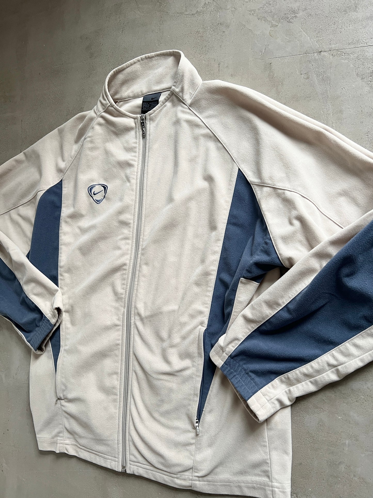 CREME NIKE TRACK JACKET - 2000S - M