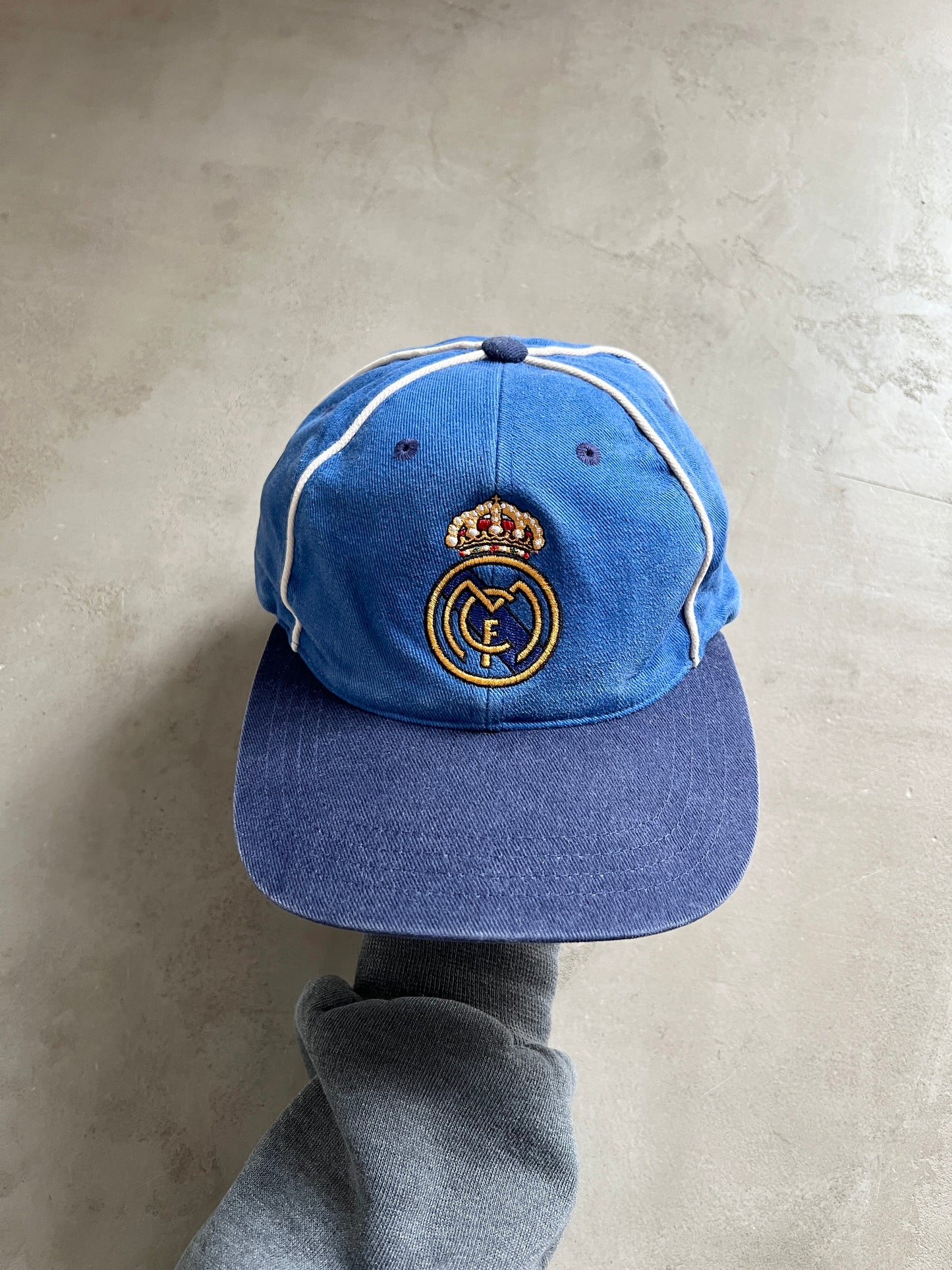 FADED BLUE REAL MADRID CAP - 2000S
