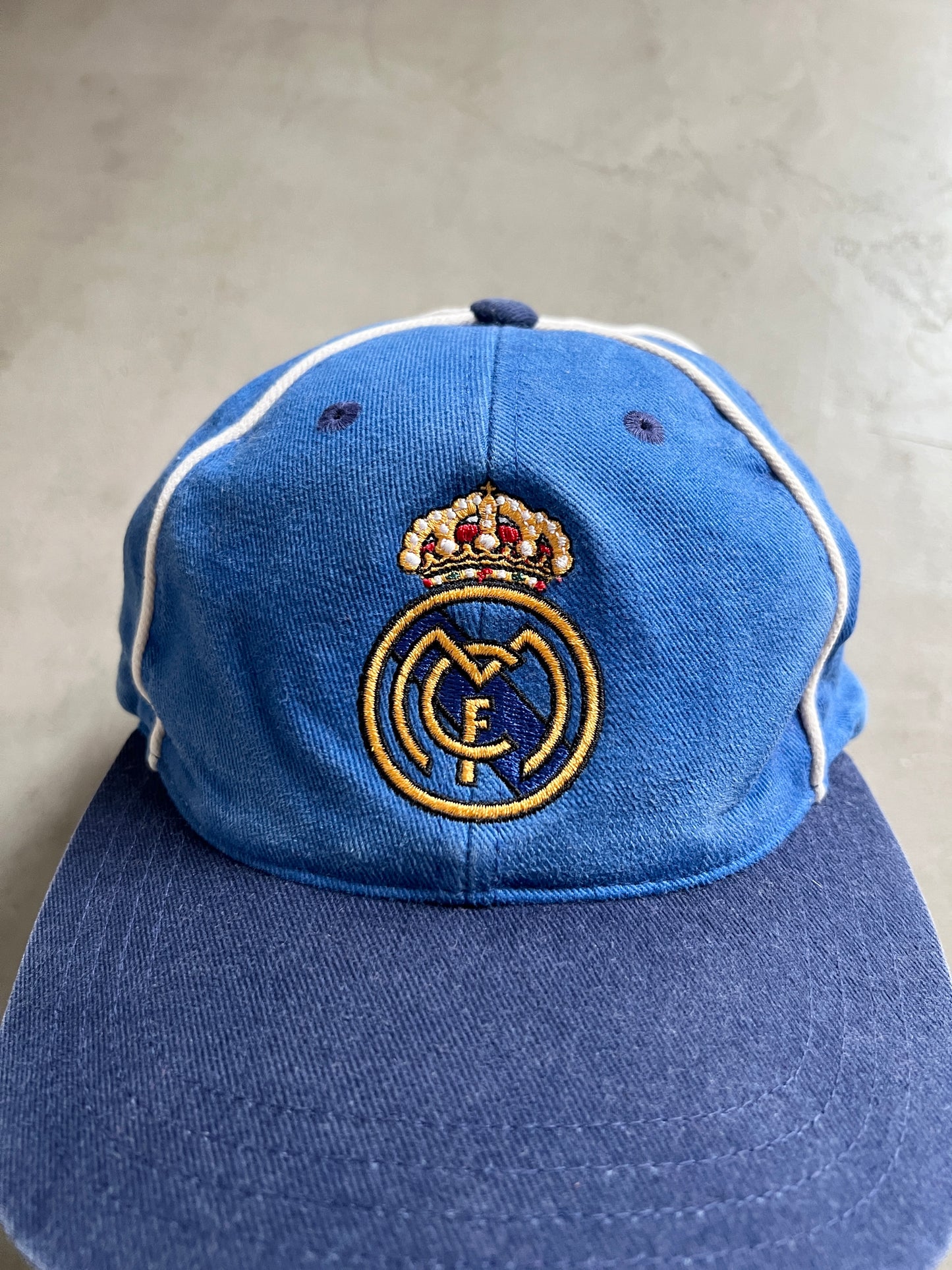 FADED BLUE REAL MADRID CAP - 2000S