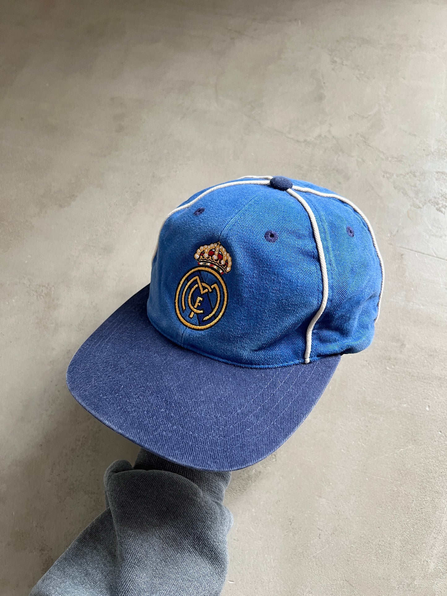 FADED BLUE REAL MADRID CAP - 2000S