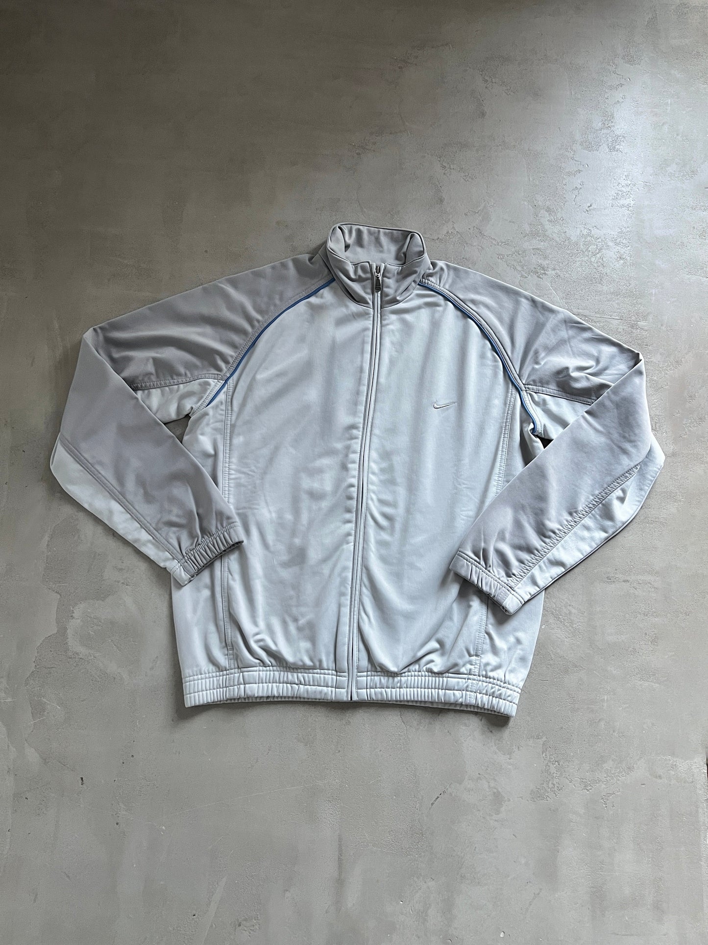 GREY NIKE TRACK JACKET - 2000S - L