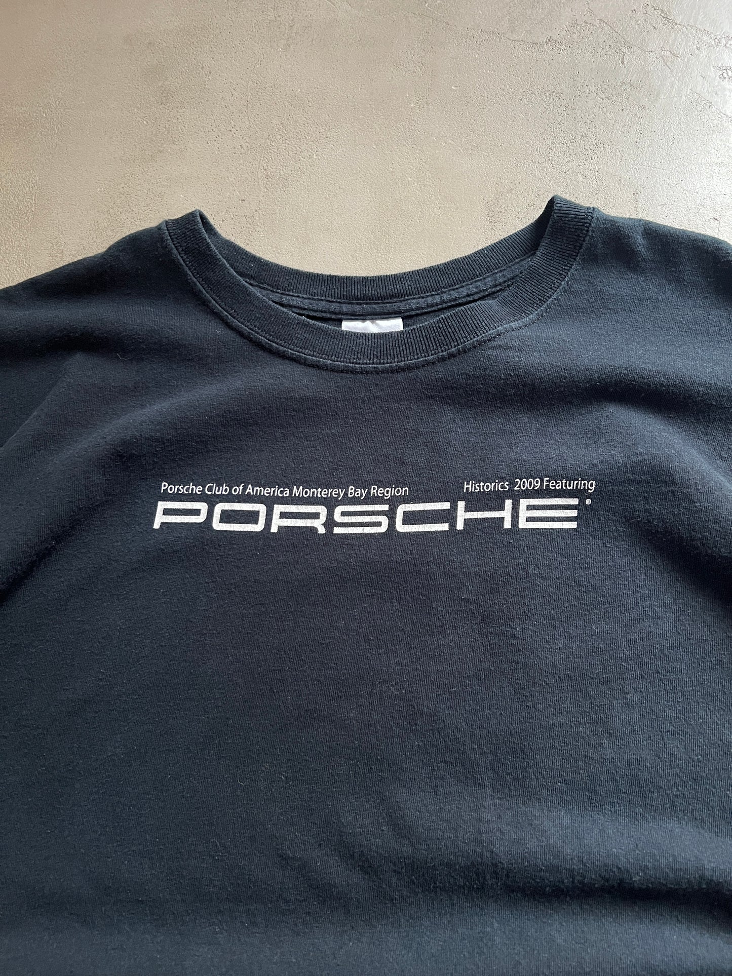 FADED BLACK PORSCHE CARRERA GT TEE - 2000S - L