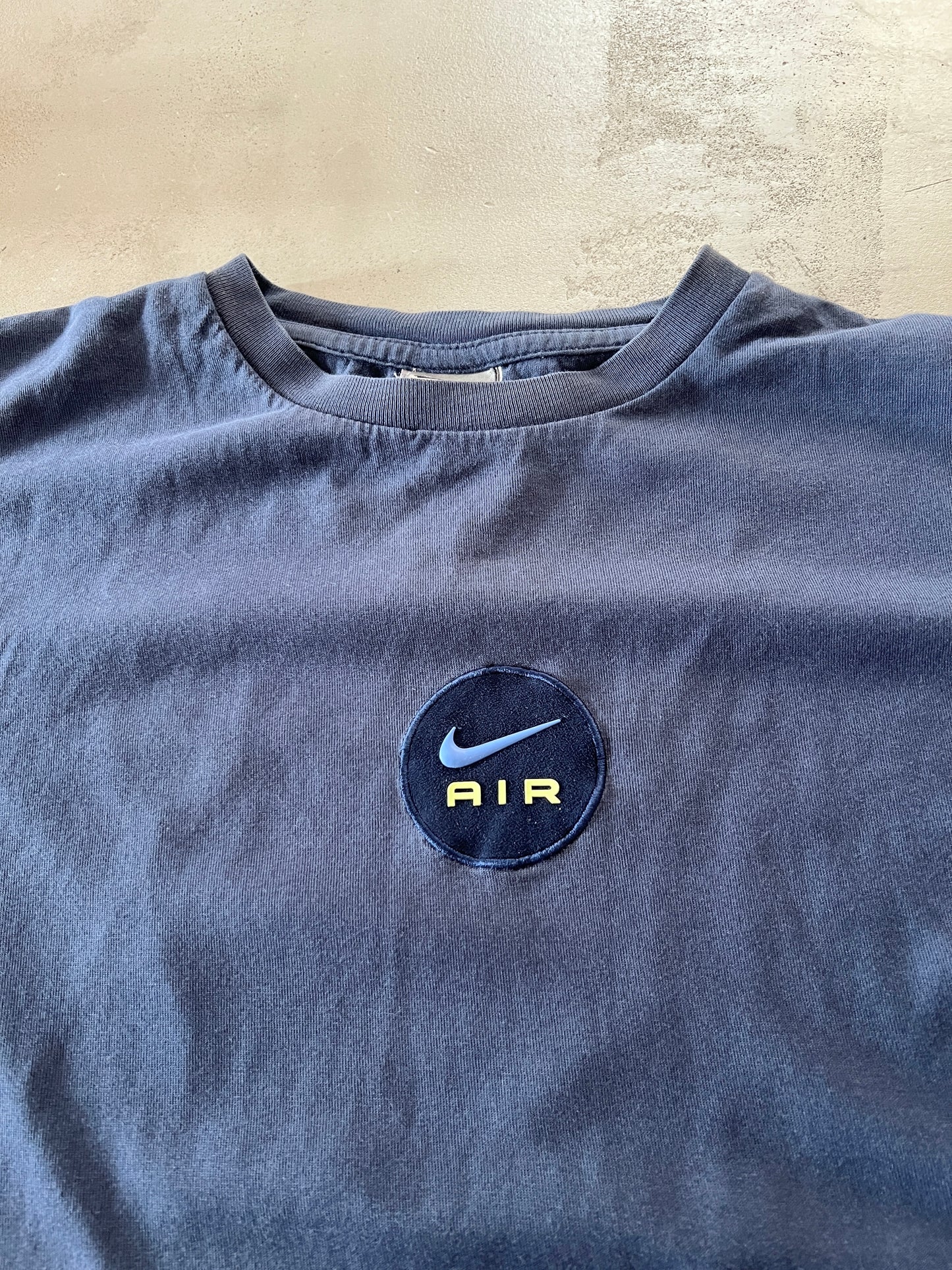 FADED NAVY NIKE AIR TEE - 2000S - L