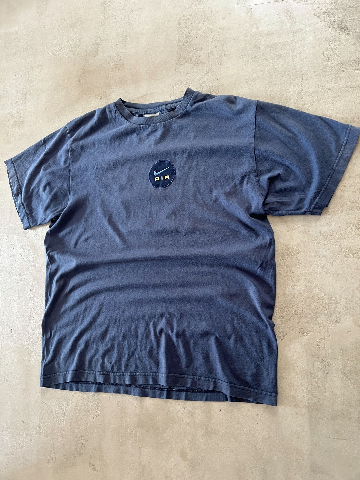 FADED NAVY NIKE AIR TEE - 2000S - L