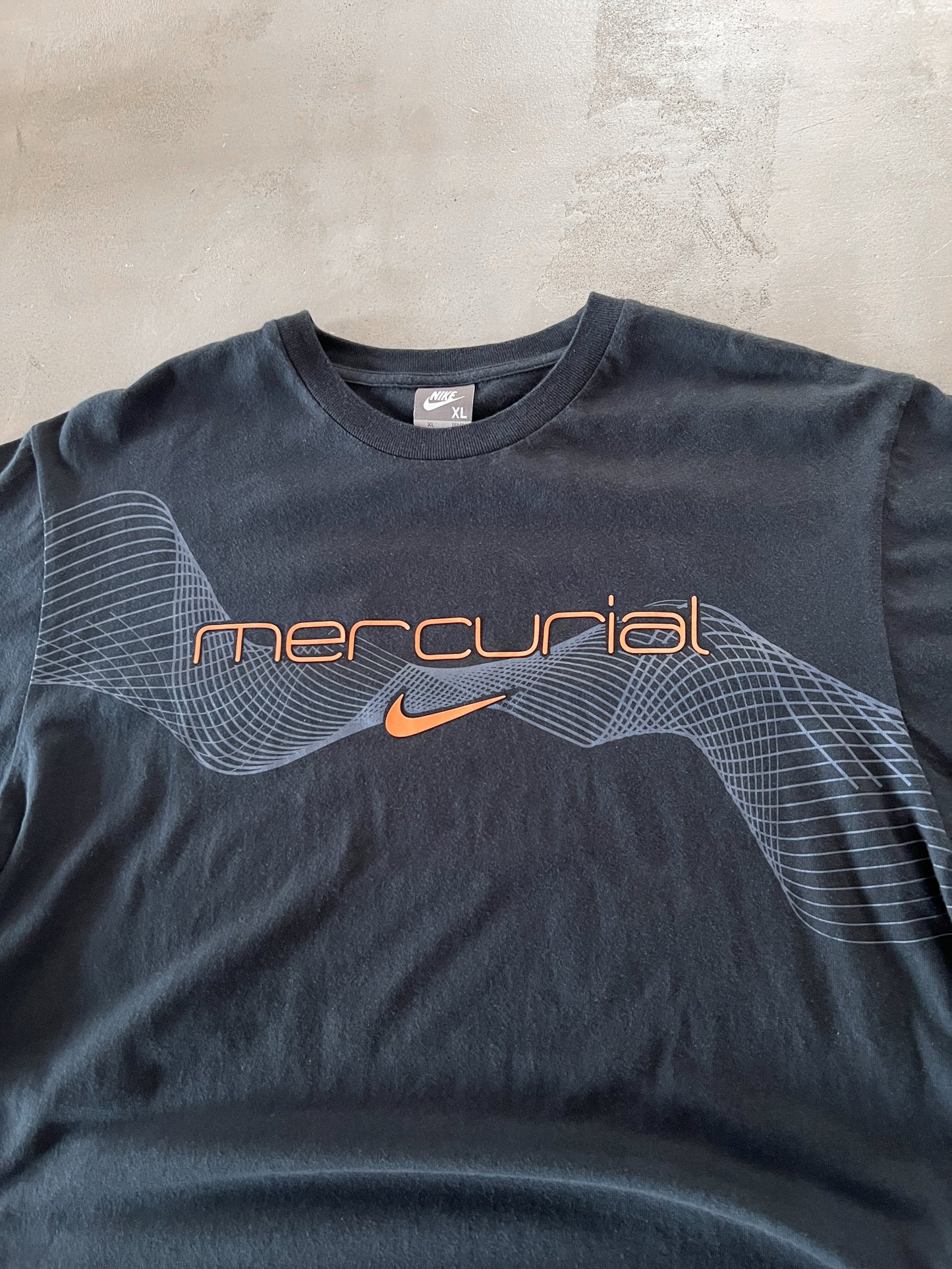 BLACK NIKE MERCURIAL TEE - 2000S - L/XL