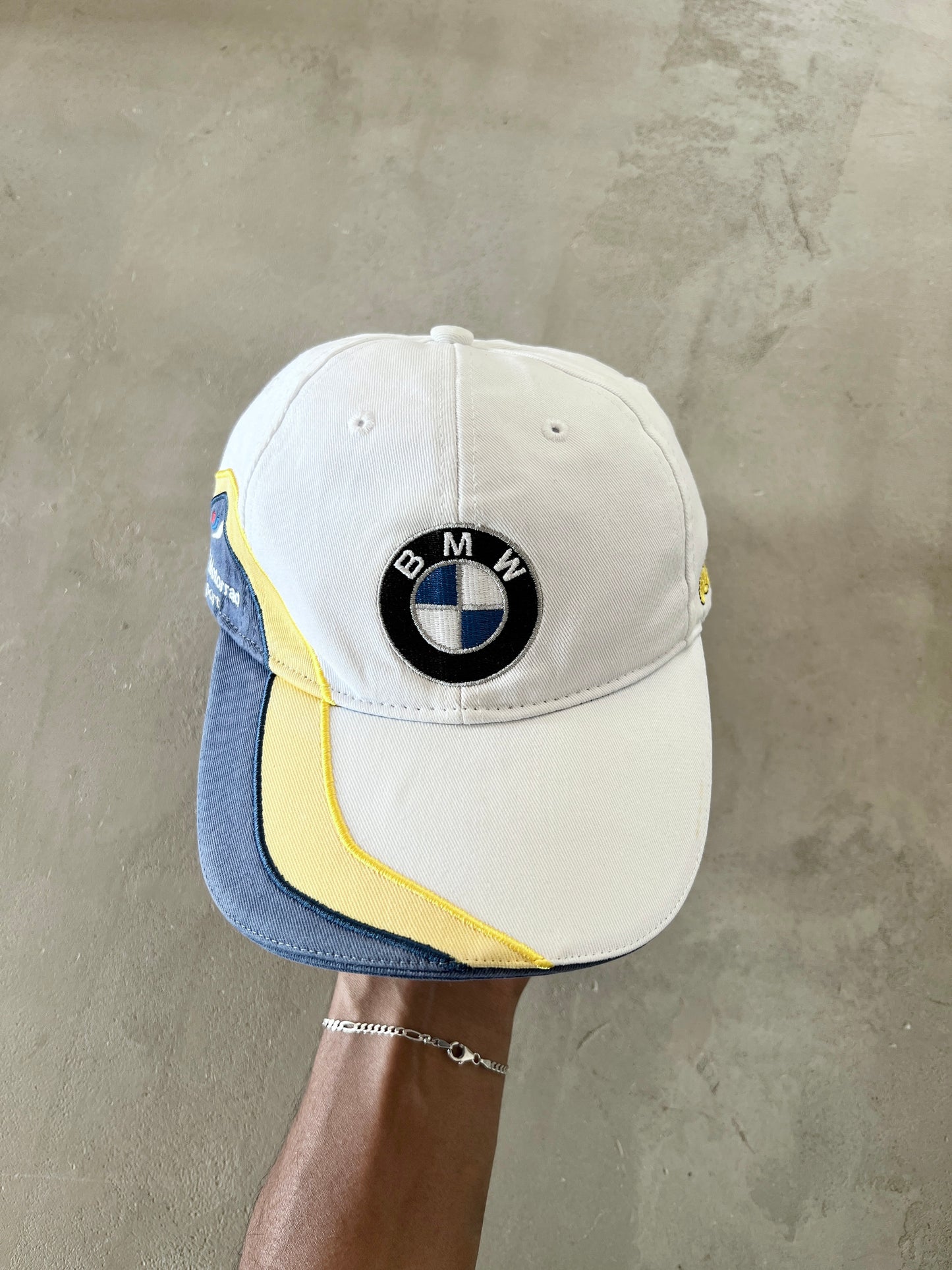 WHITE BMW CAP - 2000S