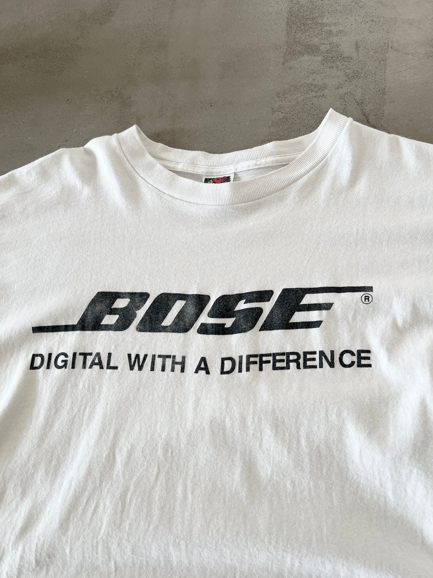 WHITE BOSE PROMO TEE - 1990S - L