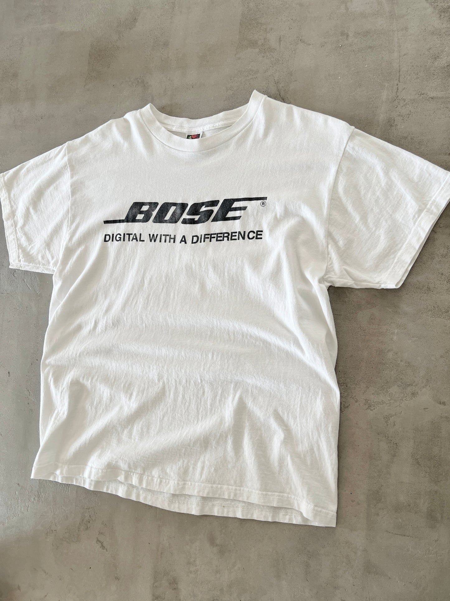 WHITE BOSE PROMO TEE - 1990S - L