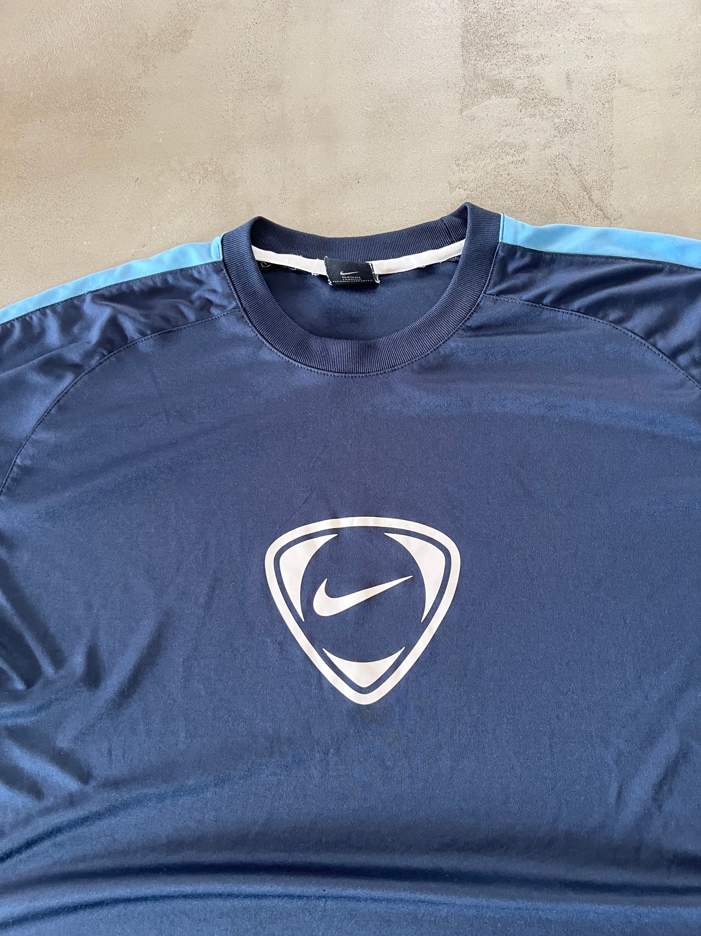 NAVY NIKE SPORTS TEE - 2000S - XXL