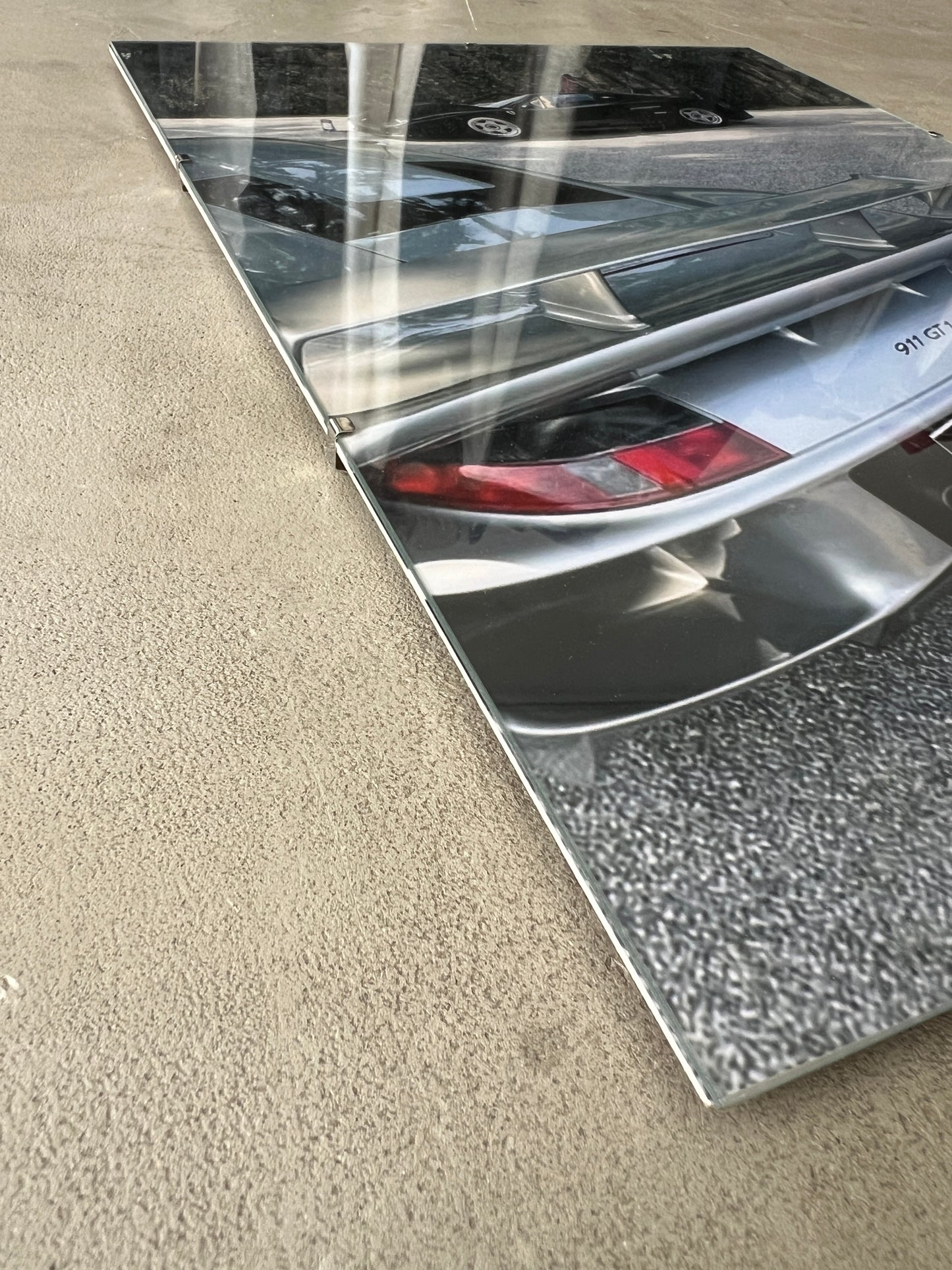 PORSCHE 911 GT1 x FERRARI F40 GLASS PRINT