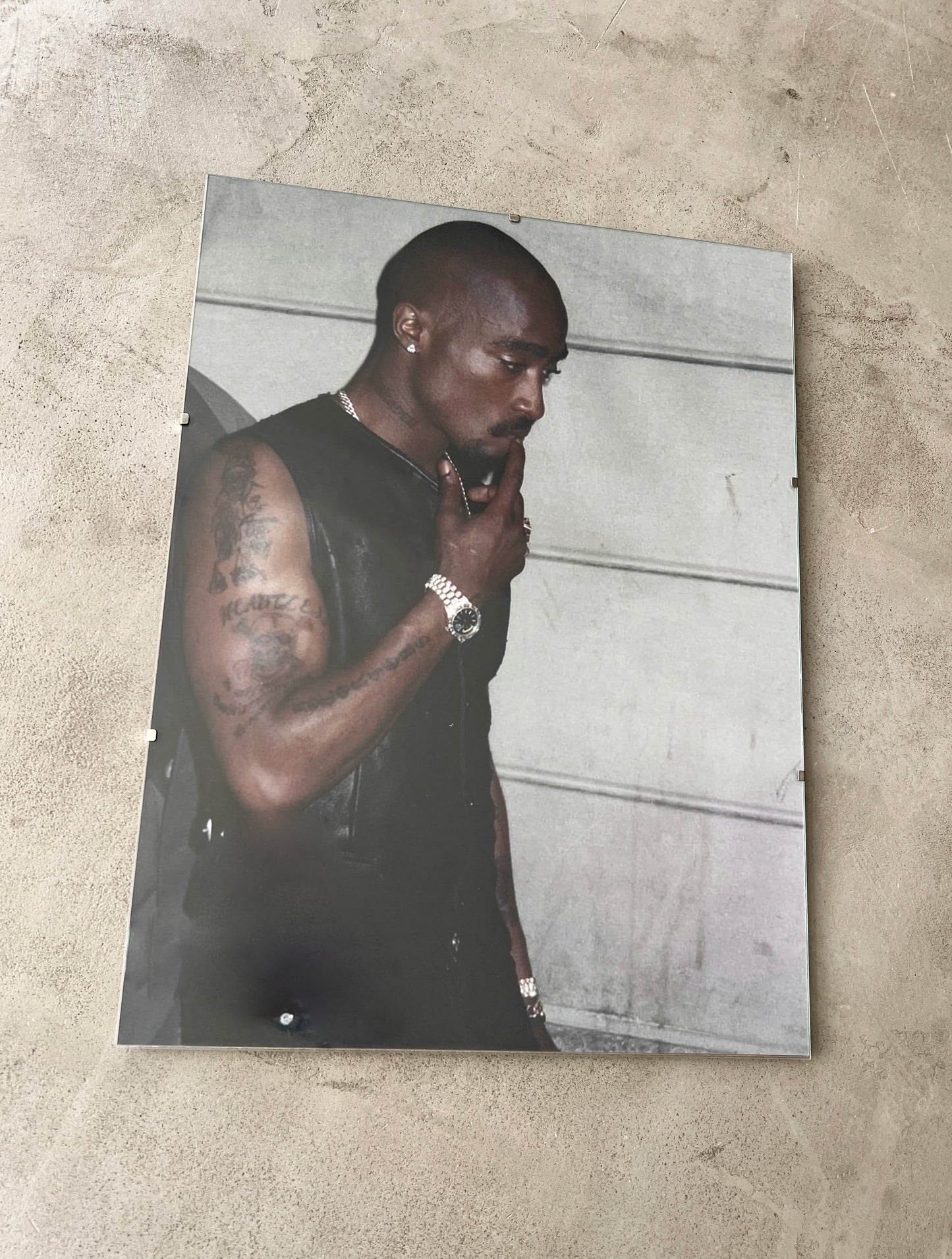 2PAC GLASS PRINT