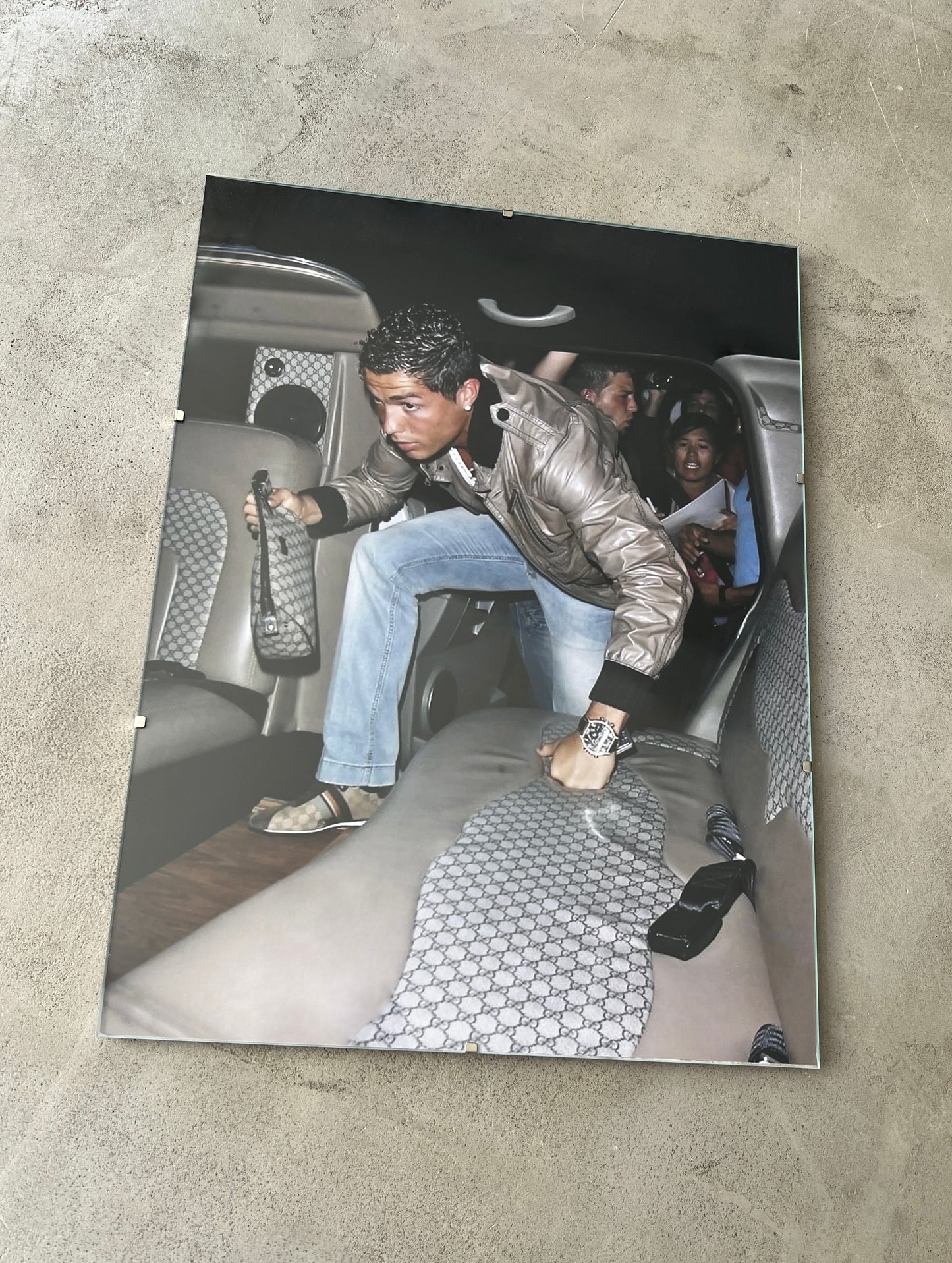 CRISTIANO GLASS PRINT