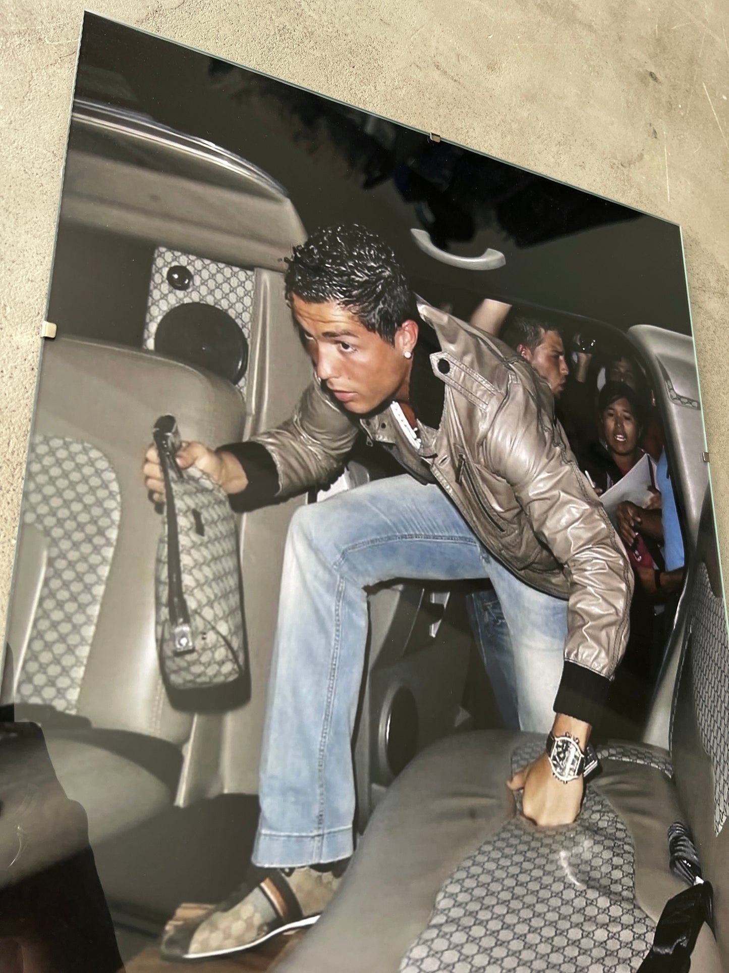 CRISTIANO GLASS PRINT
