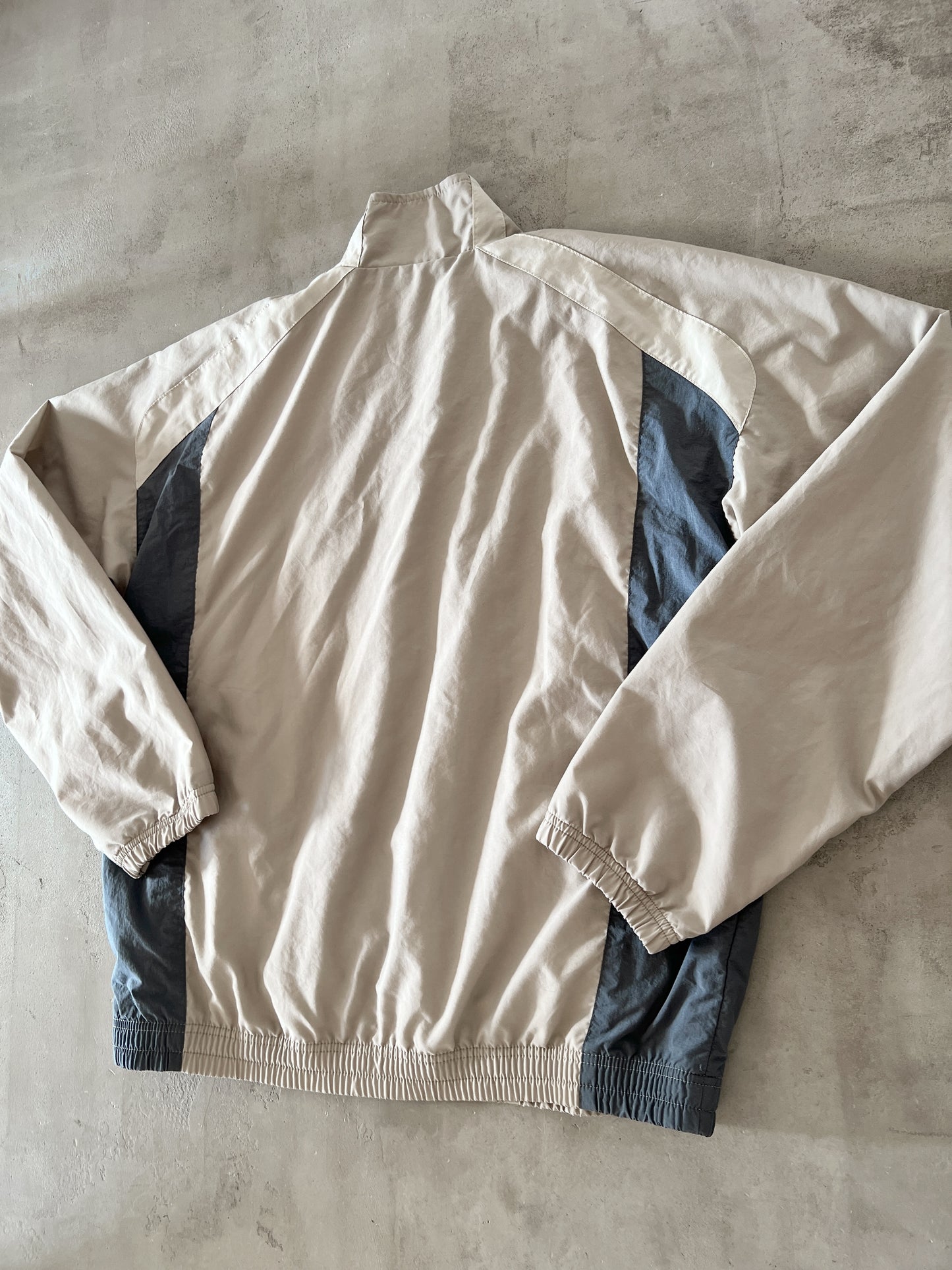 BEIGE NIKE TRACK JACKET - 2000S - L
