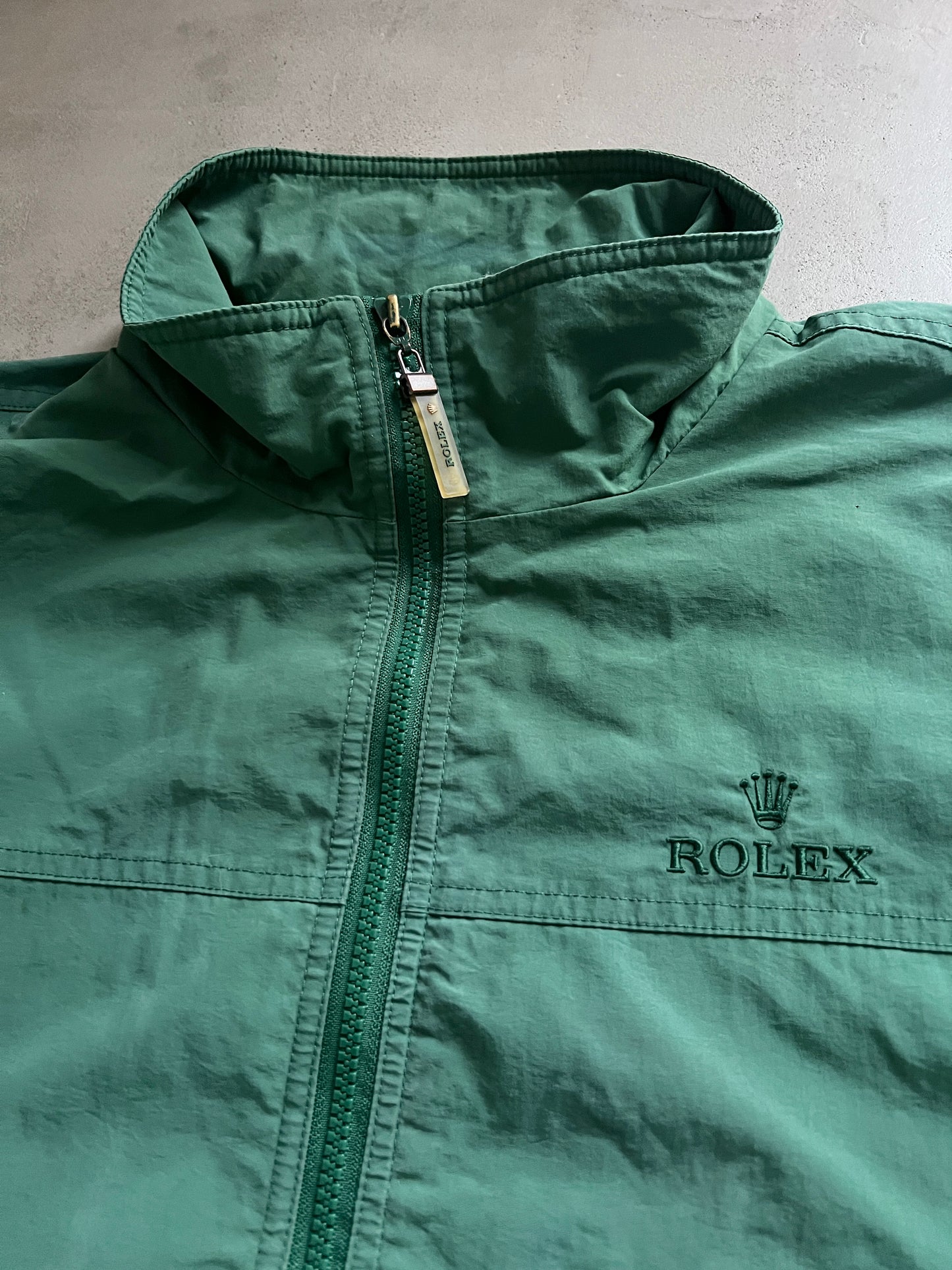 GREEN ROLEX YACHT JACKET - 2000S - L/M