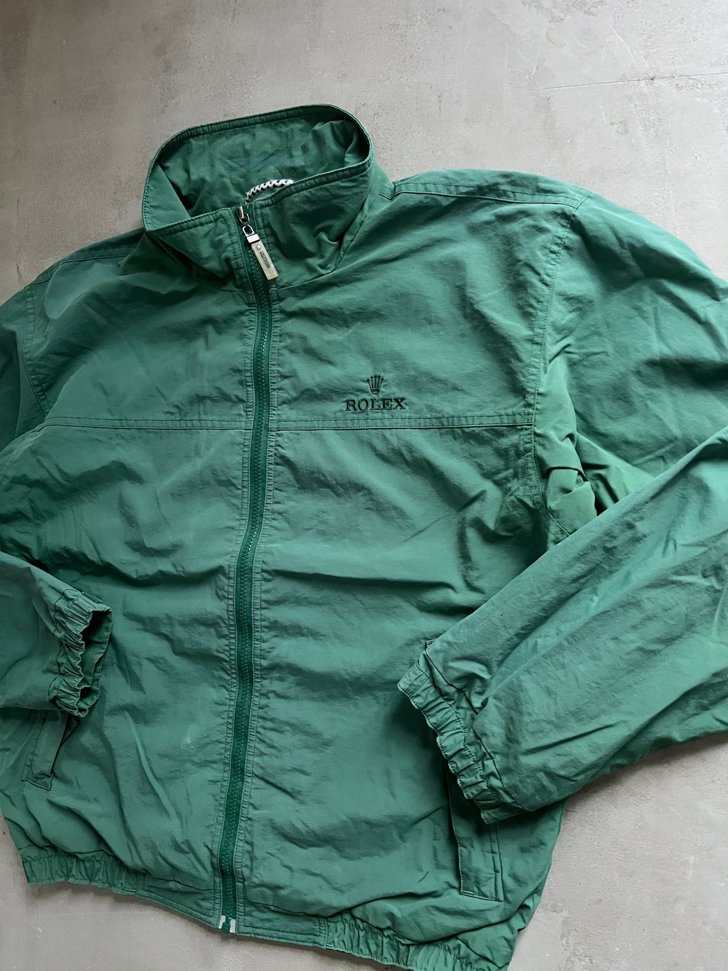 GREEN ROLEX YACHT JACKET - 2000S - L/M