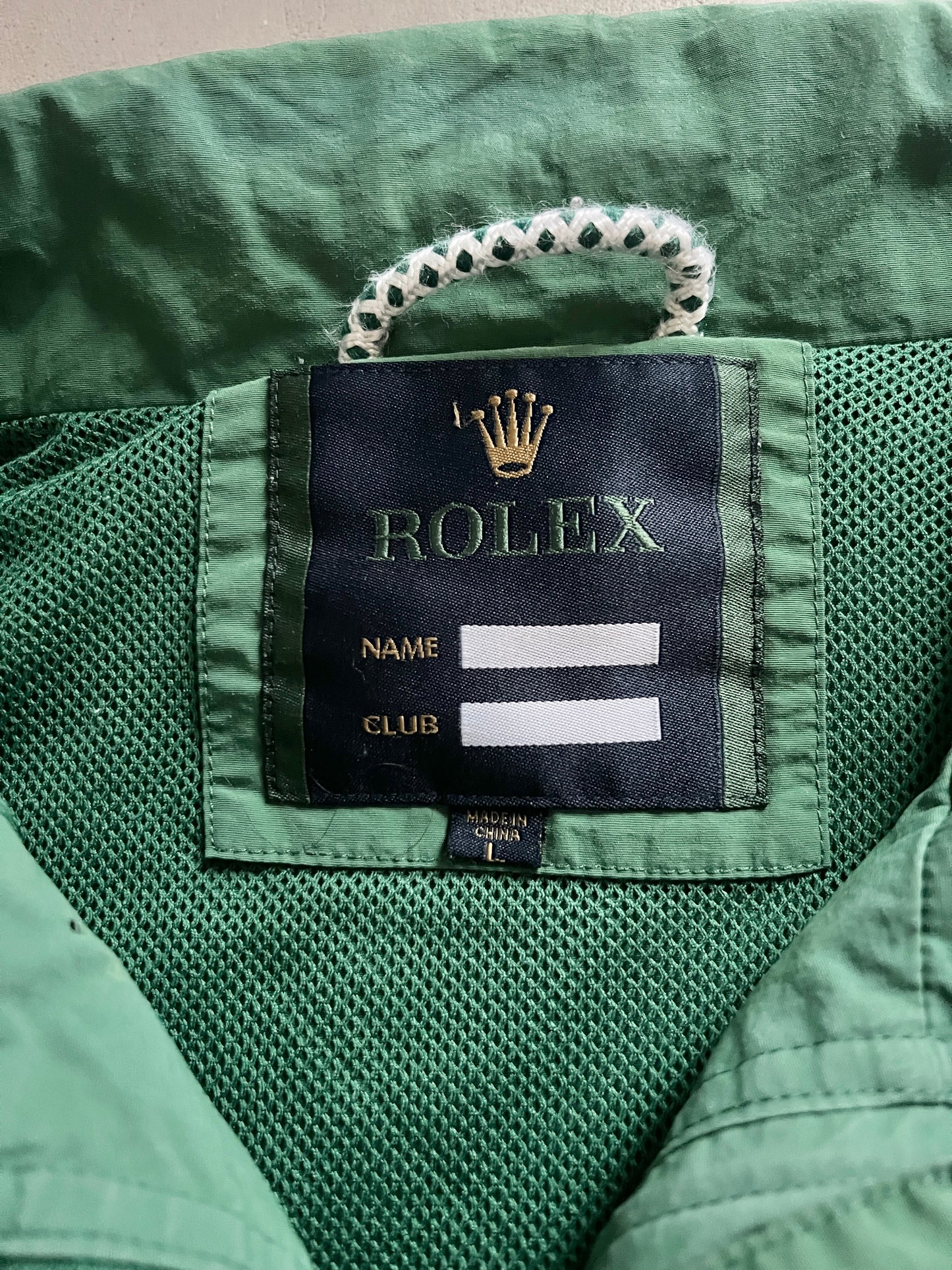GREEN ROLEX YACHT JACKET - 2000S - L/M