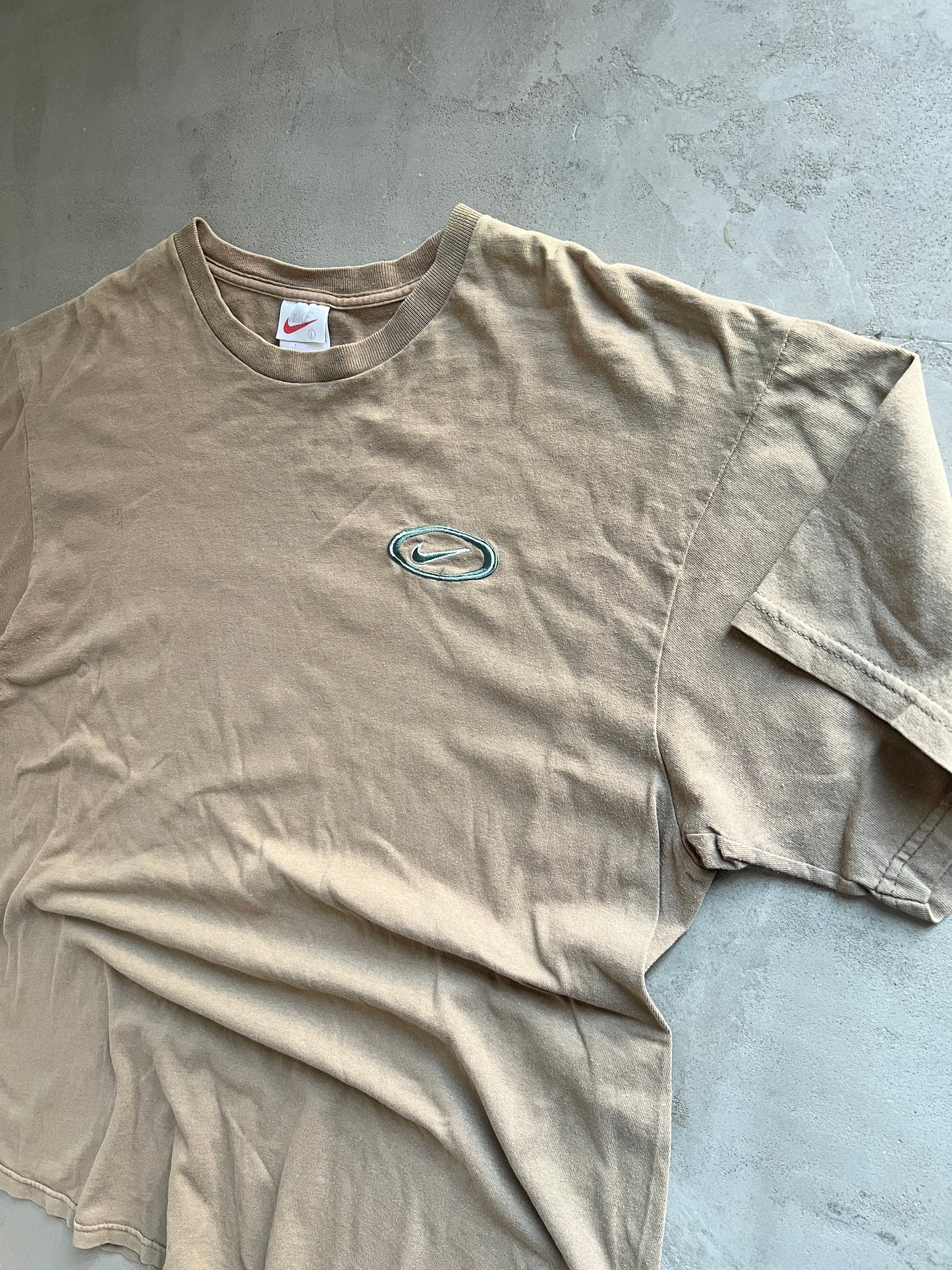 TAN NIKE TEE - 1990S - XXL