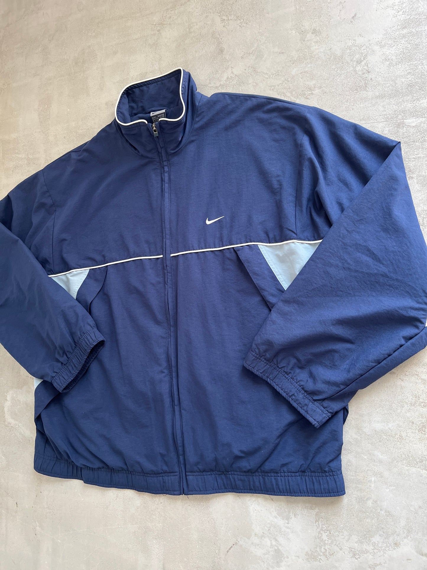 NAVY NIKE TRACK JACKET - 2000S - XL