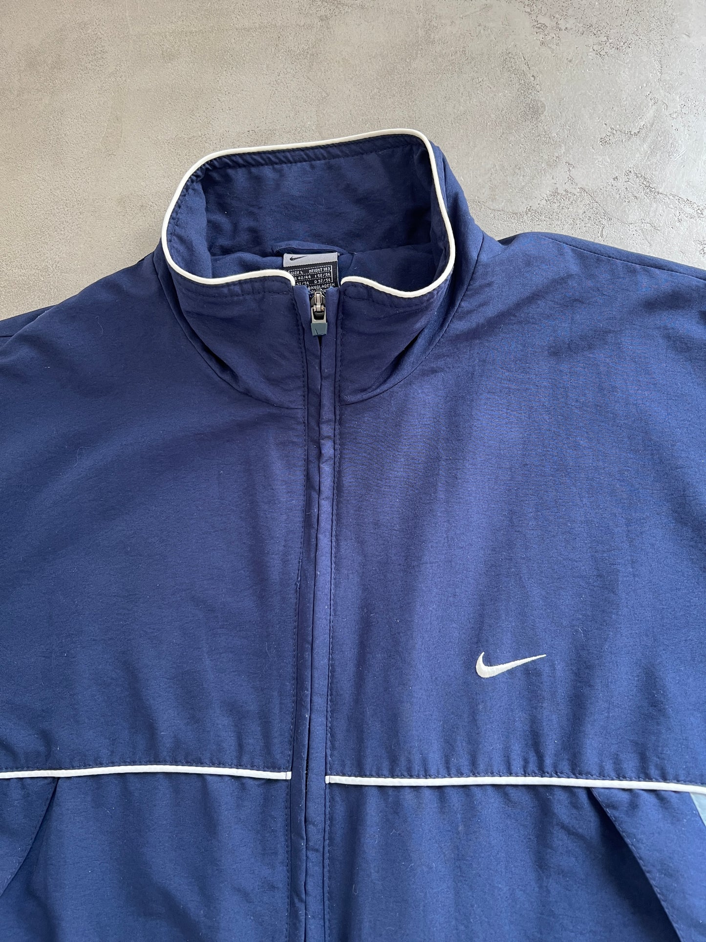 NAVY NIKE TRACK JACKET - 2000S - XL