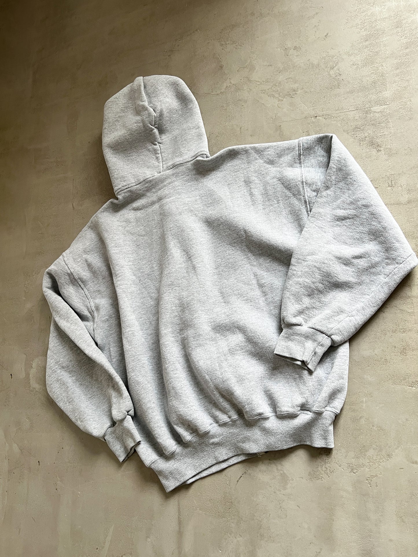 GREY RUSSELL ATHLETIC X STANFORD ZIP UP HOODIE - 1990S - L