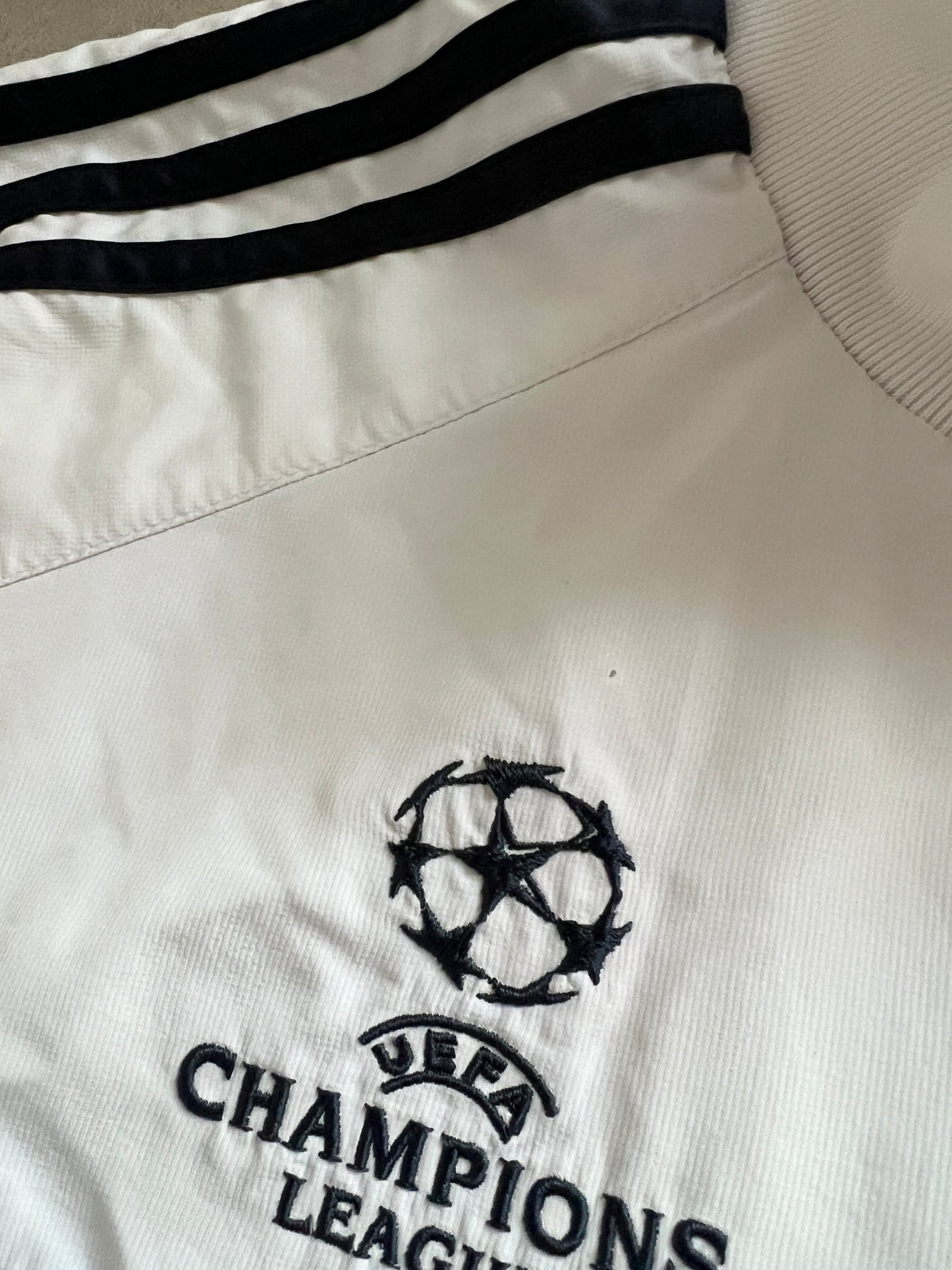 WHITE REAL MADRID TRACK JACKET - 2000S - M