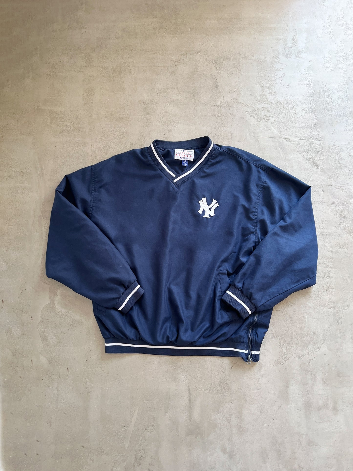 NAVY YANKEES SWEATER - 1990S - L/M
