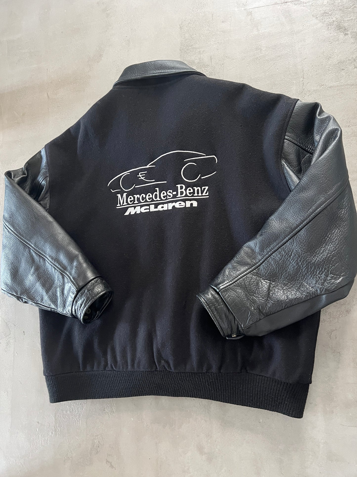 BLACK MERCEDES BENZ SLR MCLAREN JACKET - 2000S - XL/L