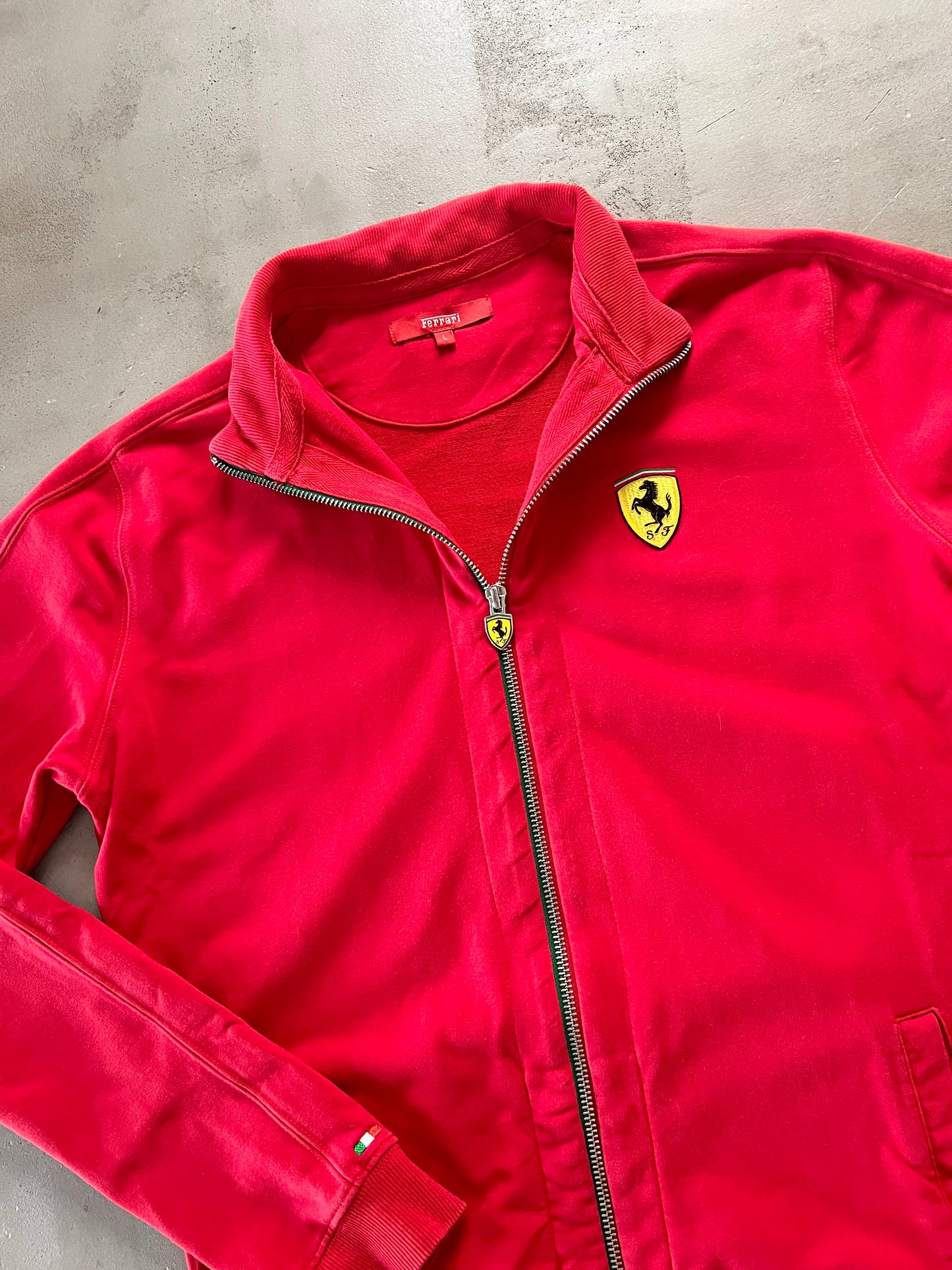 RED FERRARI JACKET - 2000S - WOMENS L
