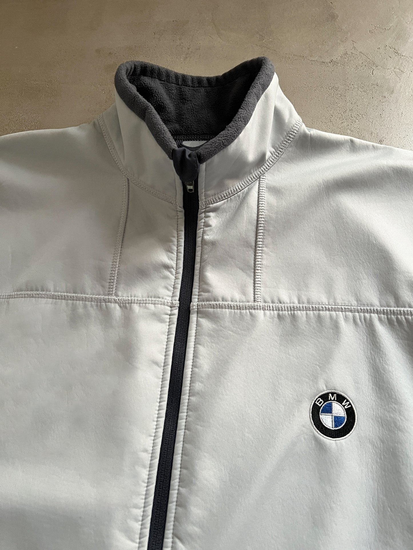 GREY BMW TRACK JACKET - 2000S - XL/L